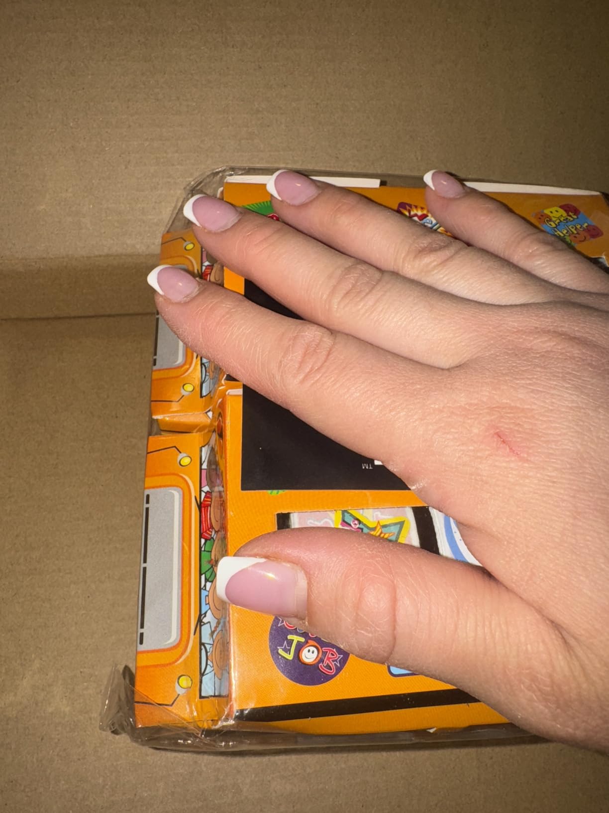 Juvale Teacher Reward Motivational Stickers - 6 Self-Adhesive Rolls (1080 Count) & 2 School Bus Dispensers - 1 in Multicolor Star, Square & Circle Designs - Classroom Essentials & Teacher Supplies - Customer Photo 1