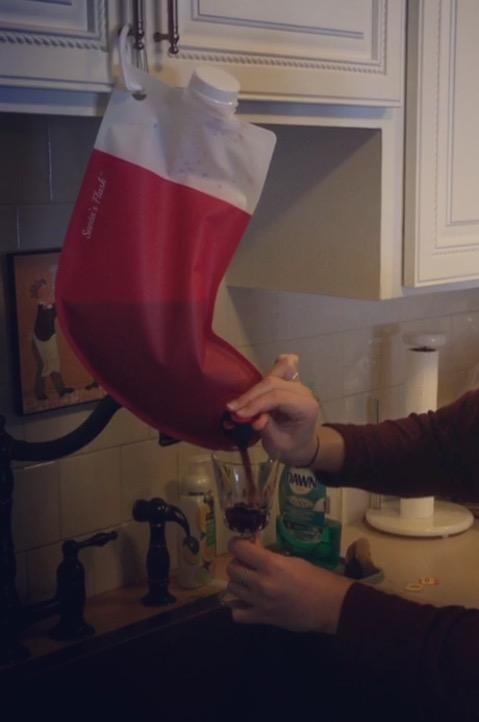 Santa's Stocking Flask for Party: 2.25 liter Flasks make Funny Yankee Swap Gifts, White Elephant Gifts, Funny Gag Gifts, SantaCon Accessories and Holiday Party Decorations Customer Review Santa's Stocking Flask for Party: 2.25 liter Flasks make Funny Yankee Swap Gifts, White Elephant Gifts, Funny Gag Gifts, SantaCon Accessories and Holiday Party Decorations - Customer Photo 2