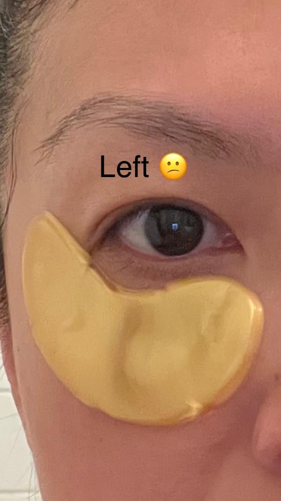 grace & stella Award Winning Under Eye Mask - Stocking Stuffers for Women - Gifts for Teenage Girls - Gel Eye Patches for Dark Circles, Puffy Eyes, Undereye Bags - Vegan - Self Care (24 Pairs, Gold) - Customer Photo 2