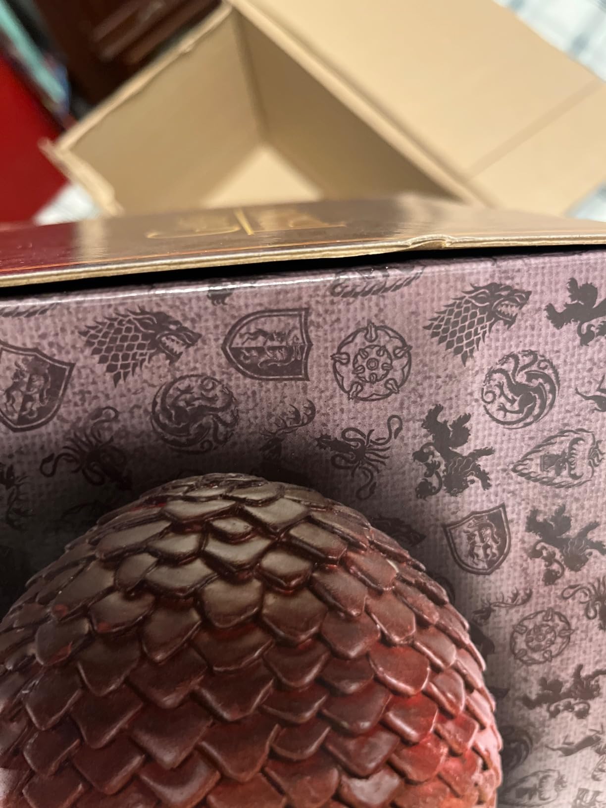 The Noble Collection Game of Thrones Drogon Egg (Red) - Customer Photo 2