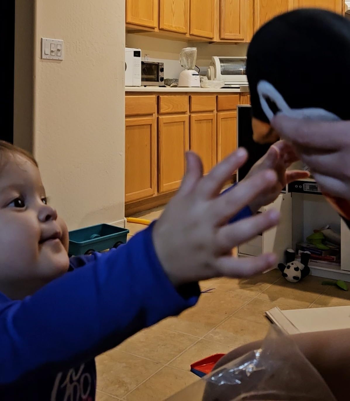 Buckle Toys Blizzard Penguin Plush Montessori Toys for Toddlers 1-3 Animal Sensory Toy to Develop Fine Motor Skills and Learn Shapes and Colors, Travel Essentials for Kids, Includes Storage Pocket - Customer Photo 2