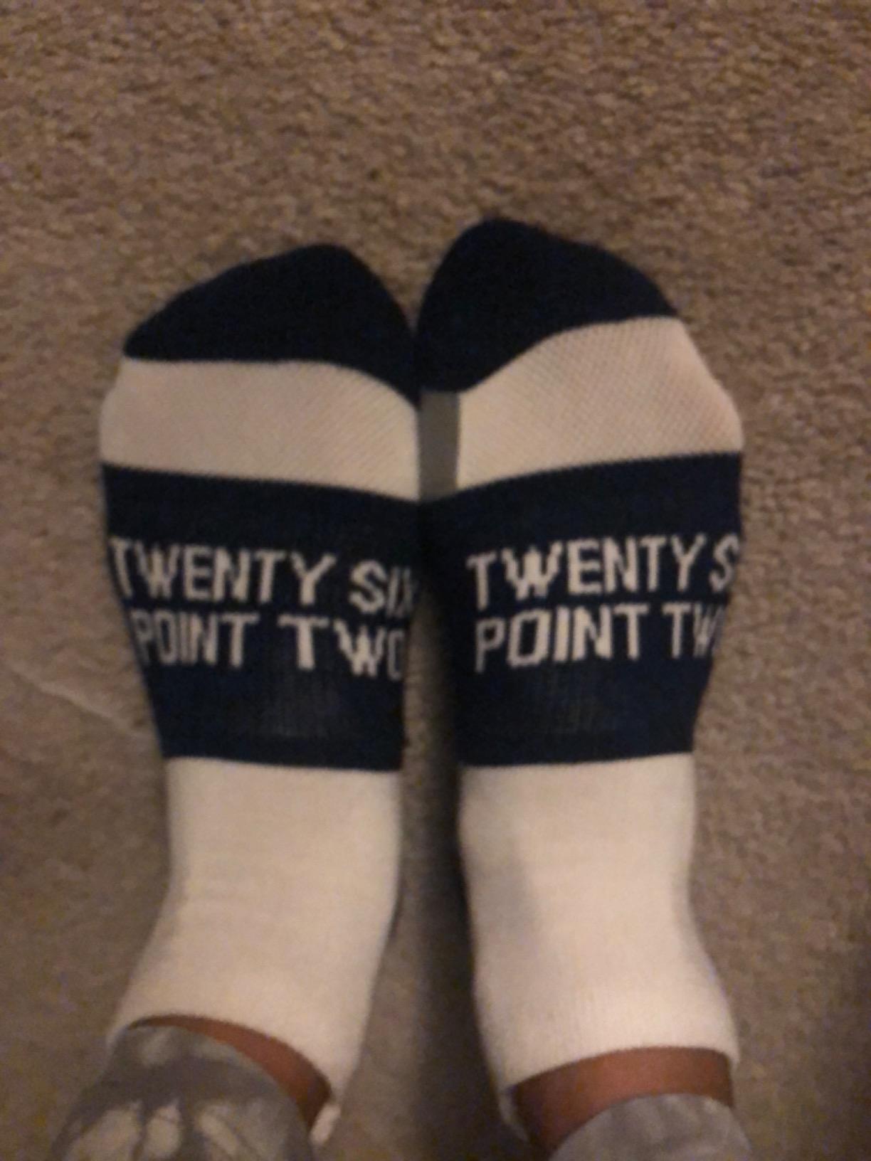 Gone For a Run Inspirational Ankle Socks for Women - Affirmation - Fun Running Socks - Runners Gifts & Motivation - Customer Photo 2