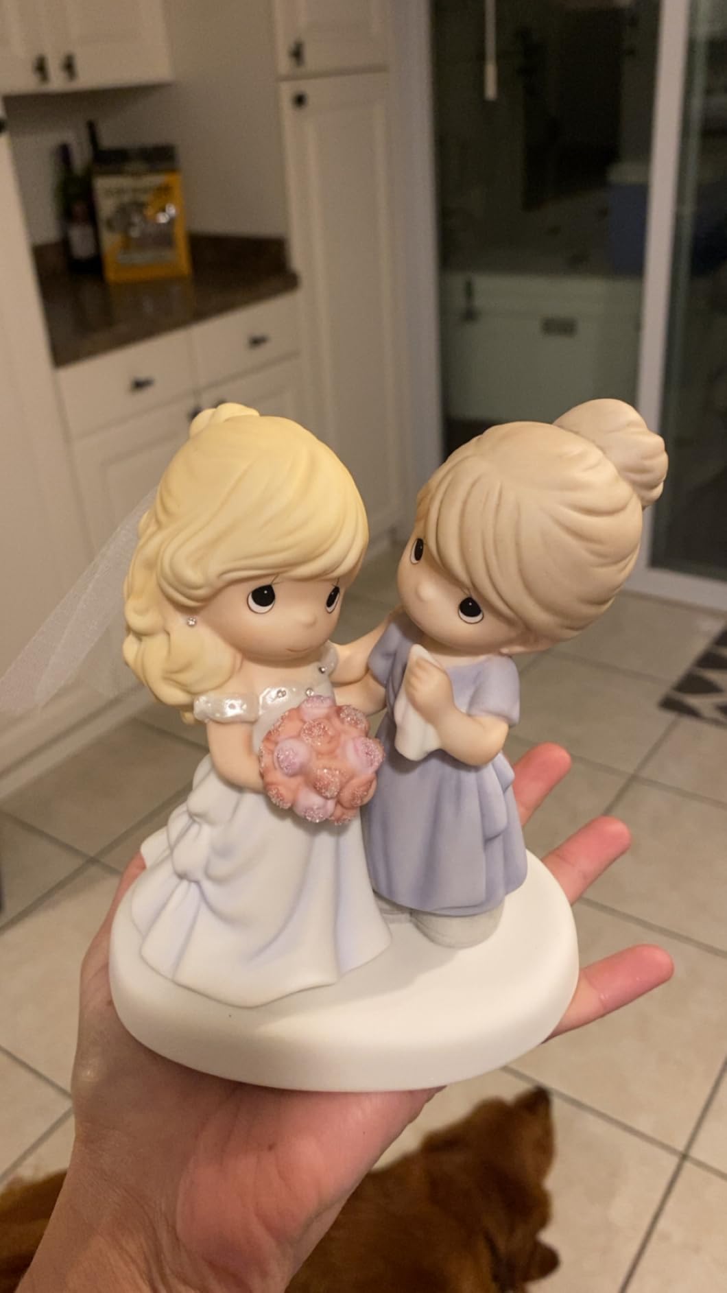 Precious Moments Mother of the Bride Figurine – Wedding Day Keepsake – Sentimental Mother Daughter Wedding Gift – Bisque Porcelain Collectible - Customer Photo 1