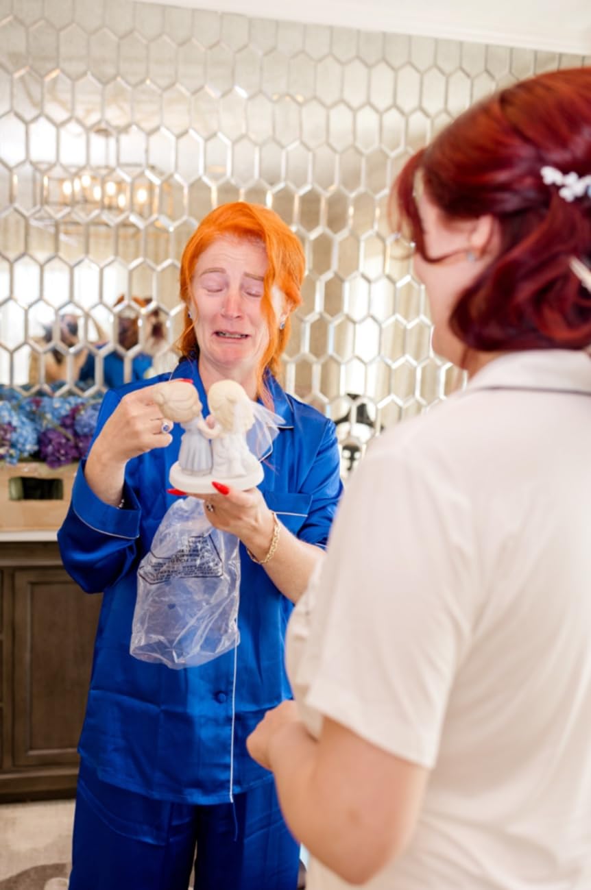 Precious Moments Mother of the Bride Figurine – Wedding Day Keepsake – Sentimental Mother Daughter Wedding Gift – Bisque Porcelain Collectible - Customer Photo 2