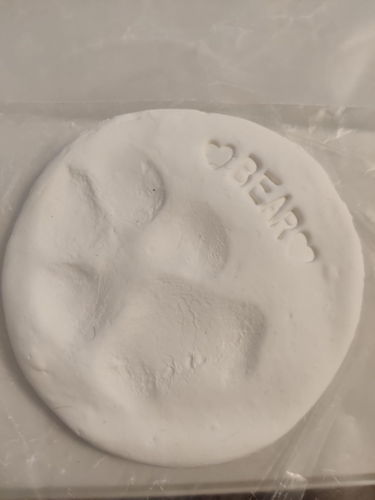 Ultimate Pawprint Keepsake Kit (Makes 2) - Paw Print Christmas Ornament w/ Bonus Personalization Tool & Display Stands! For Dogs, Cats & Pets. Non-toxic. Clay Air-Dries Soft, Light & Uncrackable. - Customer Photo 3
