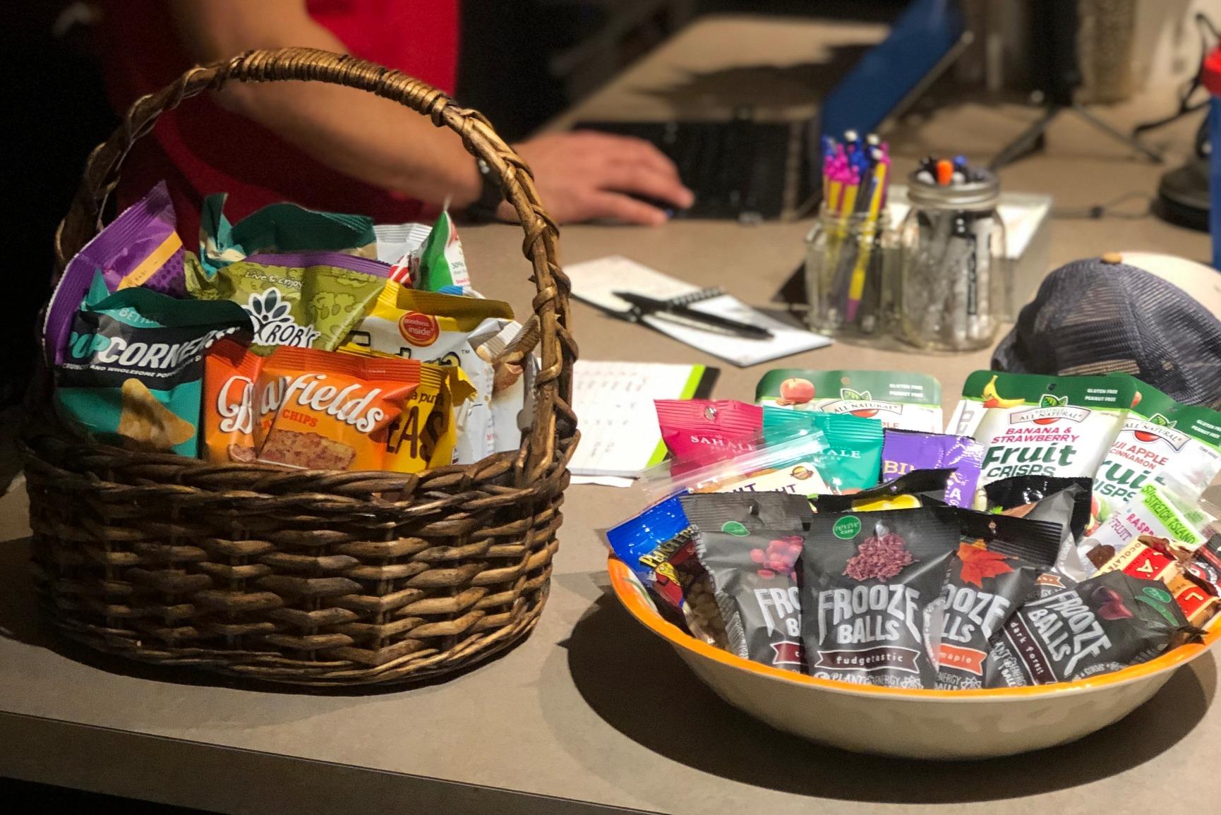 GLUTEN FREE and VEGAN (DAIRY and FIG FREE) Healthy Snacks Care Package (25 Ct): Cookies, Bars, Chips, Fruit, Nuts, Trail Mix, Gift Box Sampler, Office Variety, College Student Care Package, Gift Basket Alternative - Customer Photo 1