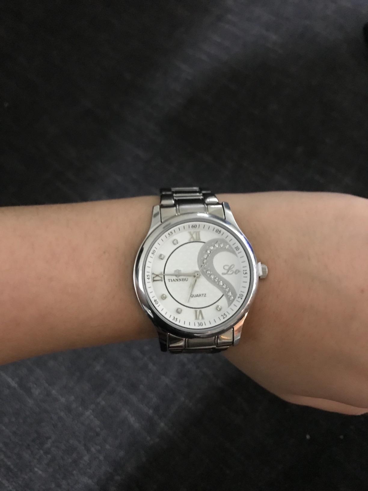 DREAMING Q&P Valentine's Romantic His and Hers Quartz Analog Wrist Watches Gifts Set for Lovers Set of 2 - Customer Photo 1