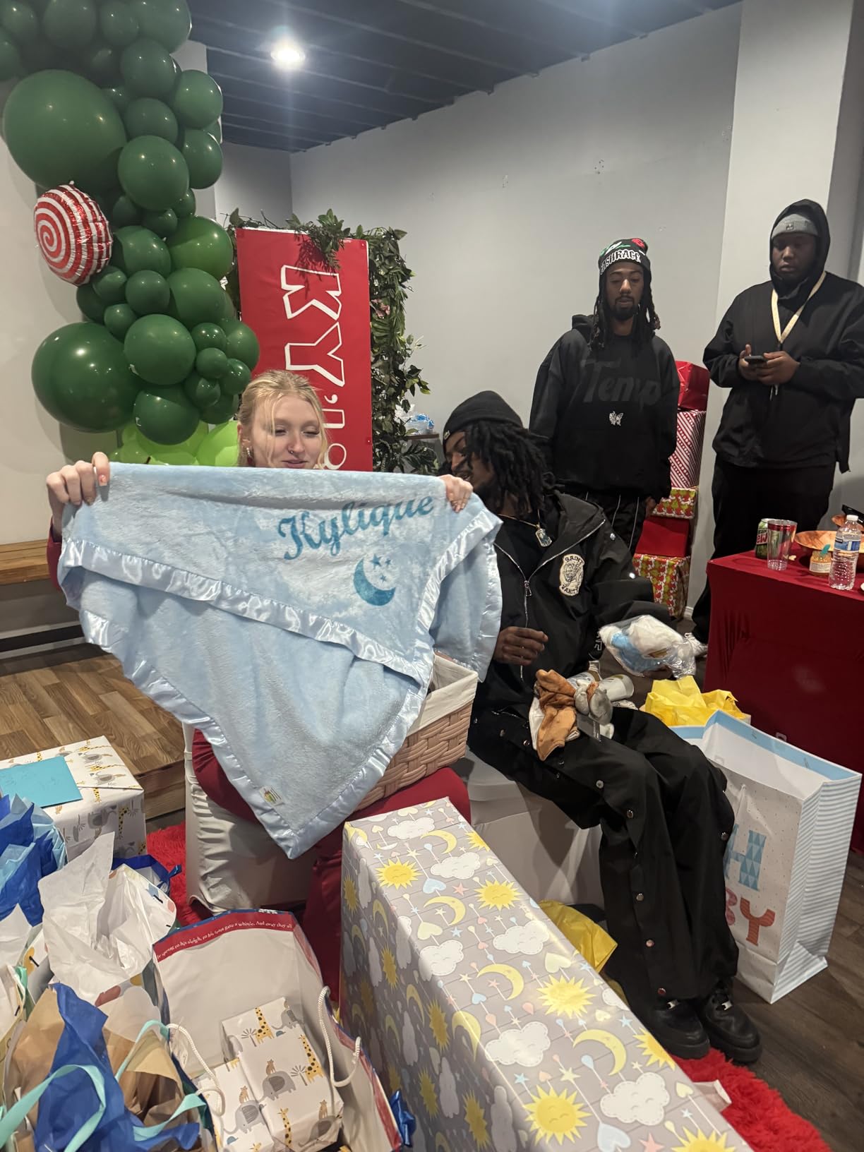 Custom Catch Personalized Baby Blanket for Boys - Blue - Customer Photo 1