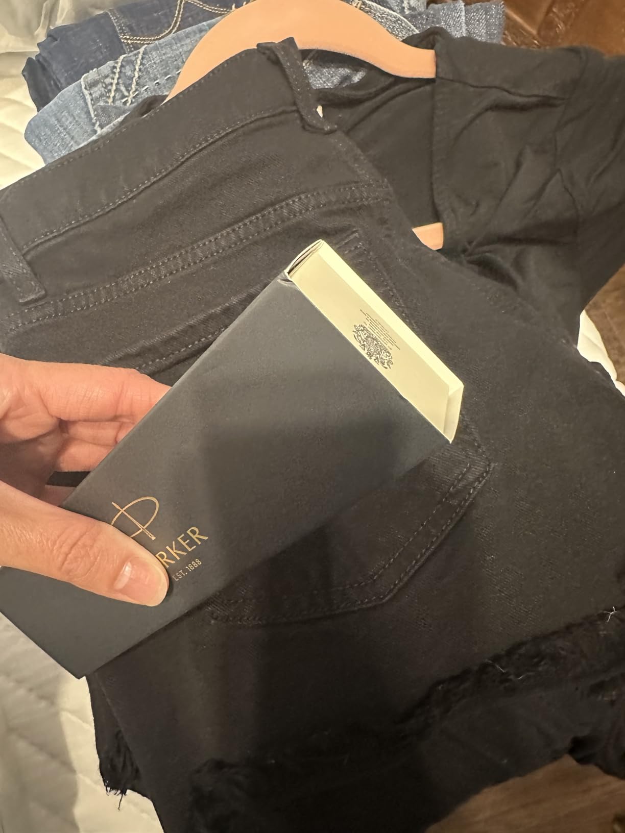 Parker Jotter Ballpoint Pen, Stainless Steel with Chrome Trim, Medium Point, Blue Ink - Smooth Writing, Sleek, Polished, Professional, Desk Essentials - Customer Photo 1