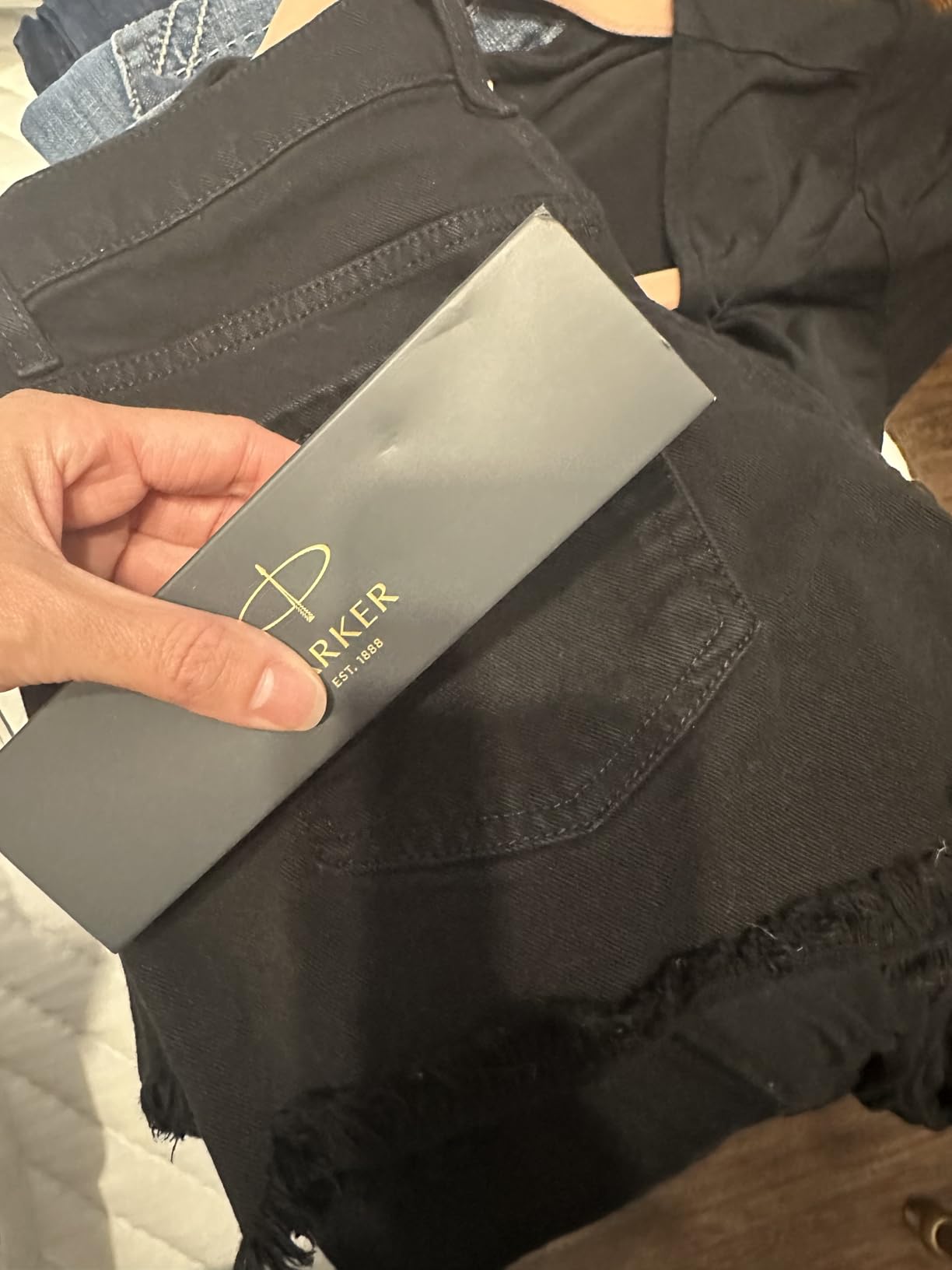 Parker Jotter Ballpoint Pen, Stainless Steel with Chrome Trim, Medium Point, Blue Ink - Smooth Writing, Sleek, Polished, Professional, Desk Essentials - Customer Photo 2