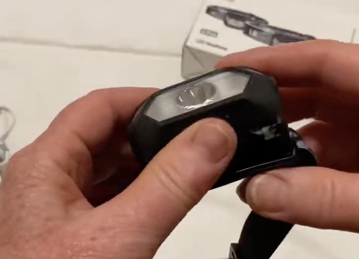 Lepro LED Headlamp Rechargeable - Super Bright Head Lamp with 5 Modes for Camping & Hiking Gear Essentials, IPX4 Waterproof Headlight Flashlight with Red Light, USB Cable Included - Customer Photo 2