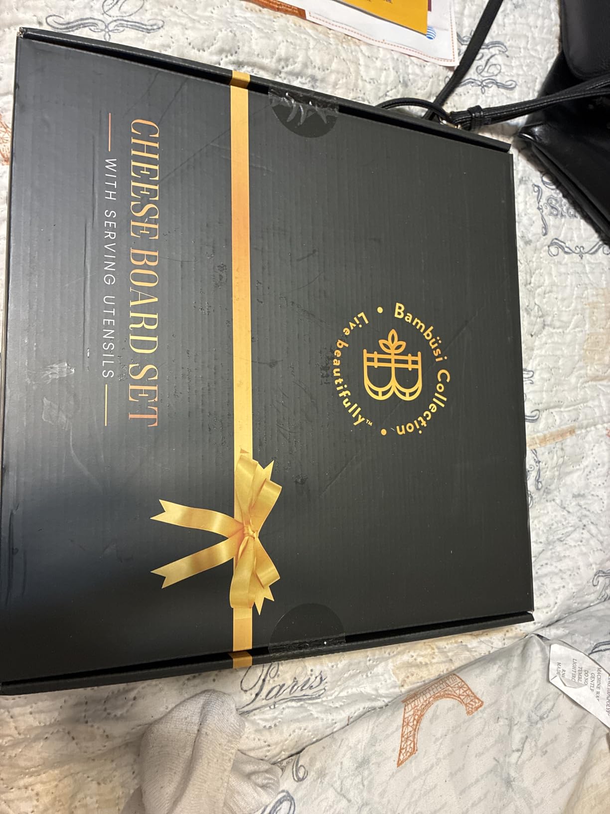 Charcuterie Board Gift Set - Bamboo Cheese Board and Knife Set - Housewarming Gifts for New Home, Wedding Gifts for Couples 2025, Bridal Shower Gifts, Birthday Gifts for Women - Customer Photo 3