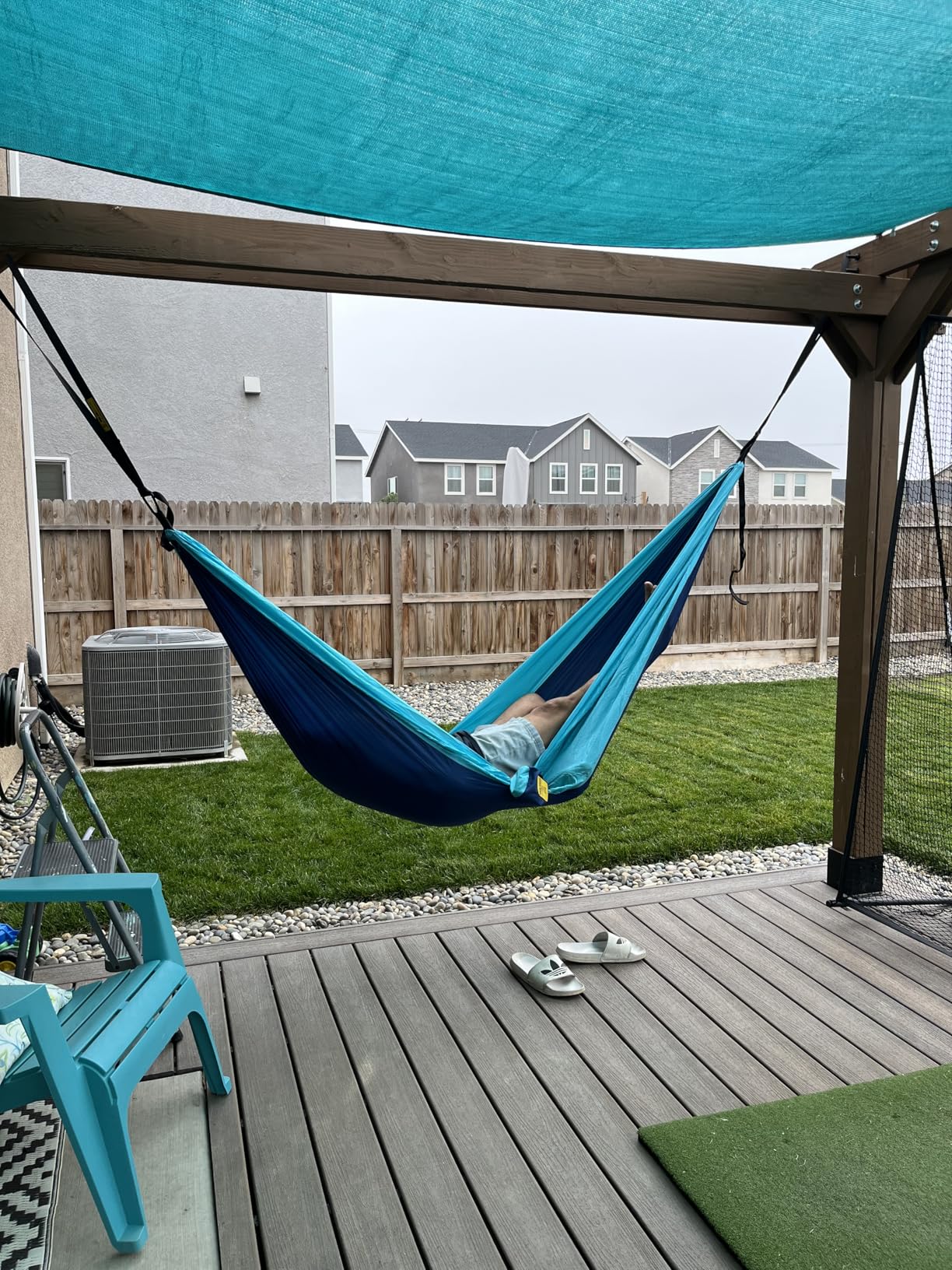 Wise Owl Outfitters Camping Hammock – 500lbs Portable Hammock with Tree Straps - Travel, Backpacking, Hiking - Customer Photo 1