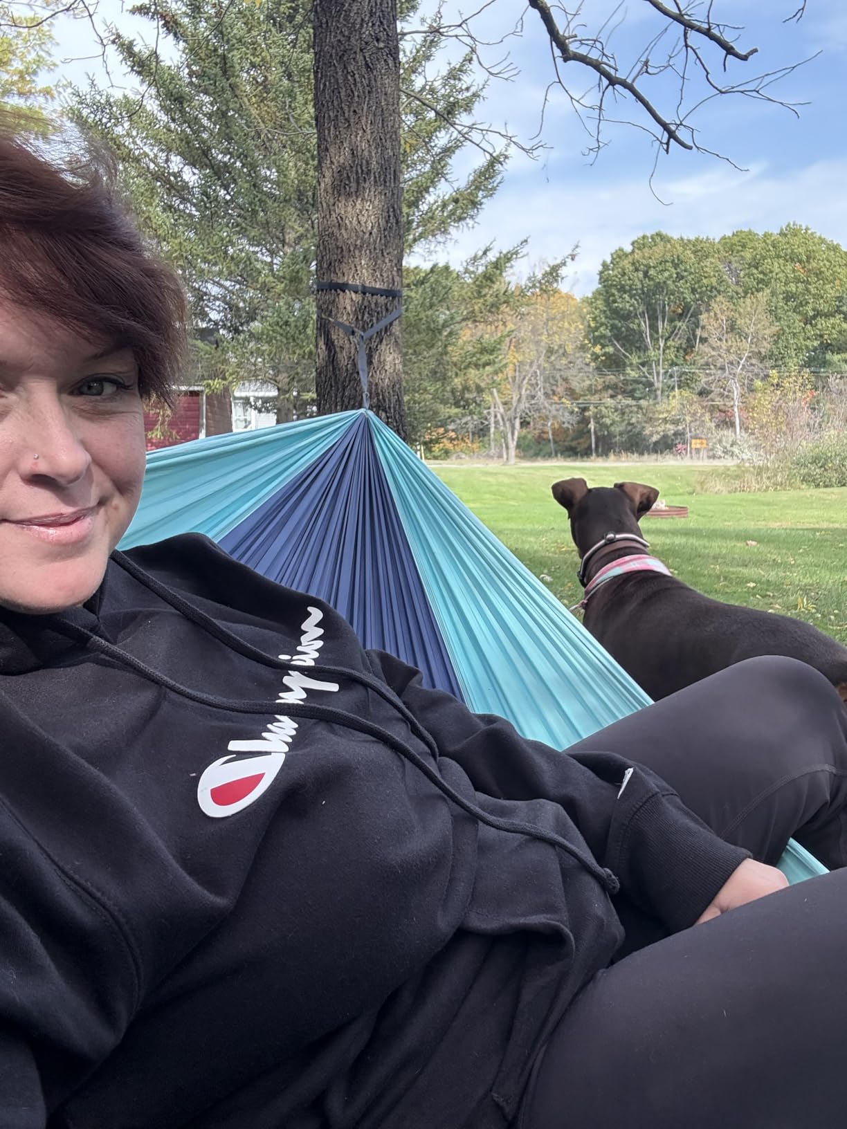 Wise Owl Outfitters Camping Hammock – 500lbs Portable Hammock with Tree Straps - Travel, Backpacking, Hiking, Outdoors Camping Gear - Single or Double - Customer Photo 2