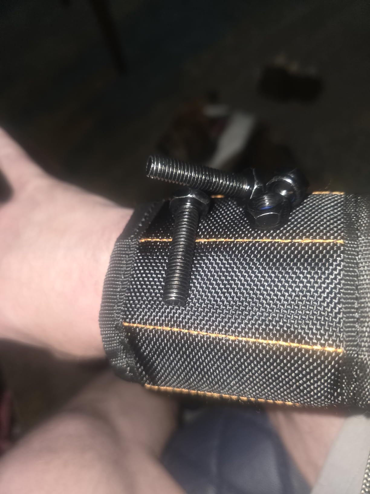 RAK Magnetic Wristband Gifts for Men - Premium Tool Belt for Holding Screws Nails with Powerful Magnets - Customer Photo 2