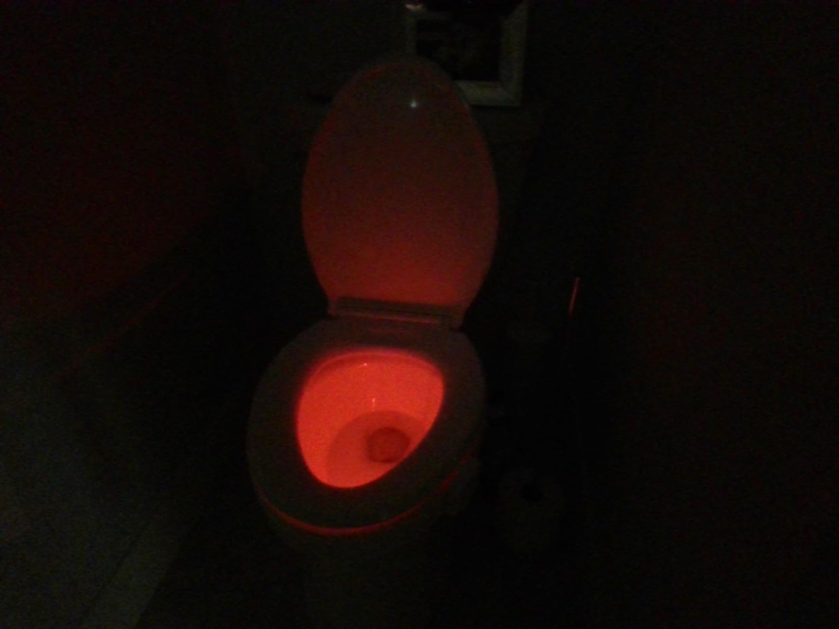 ToiLight The Original Toilet Bowl Night Light. Fun Useful Bathroom Motion Sensor Tech Gadget. Funny Novelty Birthday Gift Idea. Stocking Stuffer for Him Her Guys Men Mom Brother Customer Review ToiLight The Original Toilet Bowl Night Light. Fun Useful Bathroom Motion Sensor Tech Gadget. Funny Novelty Birthday Gift Idea. Stocking Stuffer for Him Her Guys Men Mom Brother - Customer Photo 3