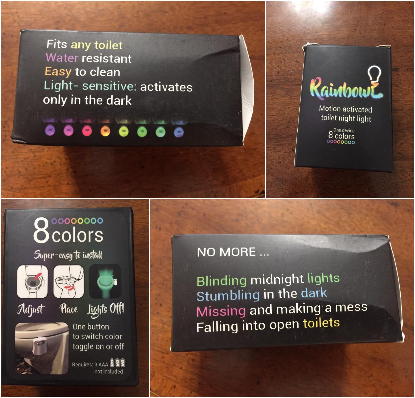 Toilet Bowl Night Light - Unique Cool Gadget with Motion Sensors & Multi Color LED - Funny Christmas Gag Gift for Men, Him, Dad, Husband, Boyfriend - Customer Photo 1