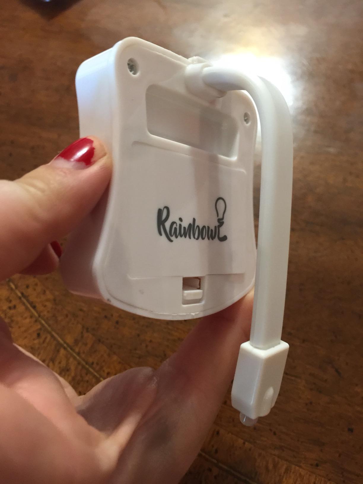 Toilet Bowl Night Light - Unique Cool Gadget with Motion Sensors & Multi Color LED - Funny Christmas Gag Gift for Men, Him, Dad, Husband, Boyfriend - Customer Photo 2