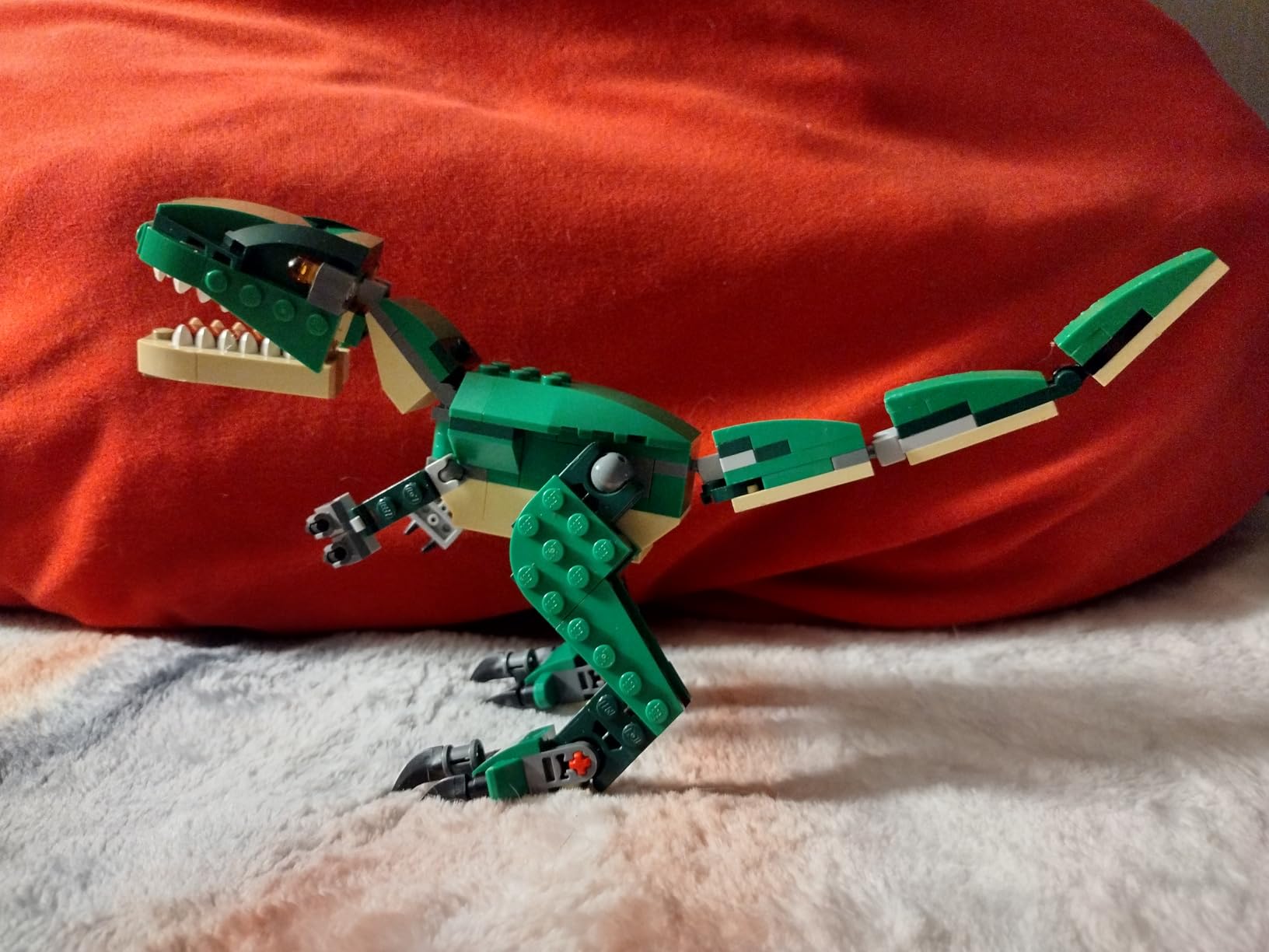 LEGO Creator 3 in 1 Mighty Dinosaur Toy, Transforms from T. rex to Triceratops to Pterodactyl Dinosaur Figures, Great Gift for 7-12 Year Old Boys & Girls, 31058 - Customer Photo 2