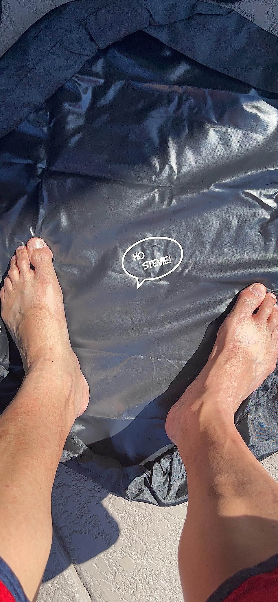 Ho Stevie! Wetsuit Changing Mat - Avoid Wet Smelly Car After Surfing - Waterproof Dry-Bag (New Durable Material) - Customer Photo 2