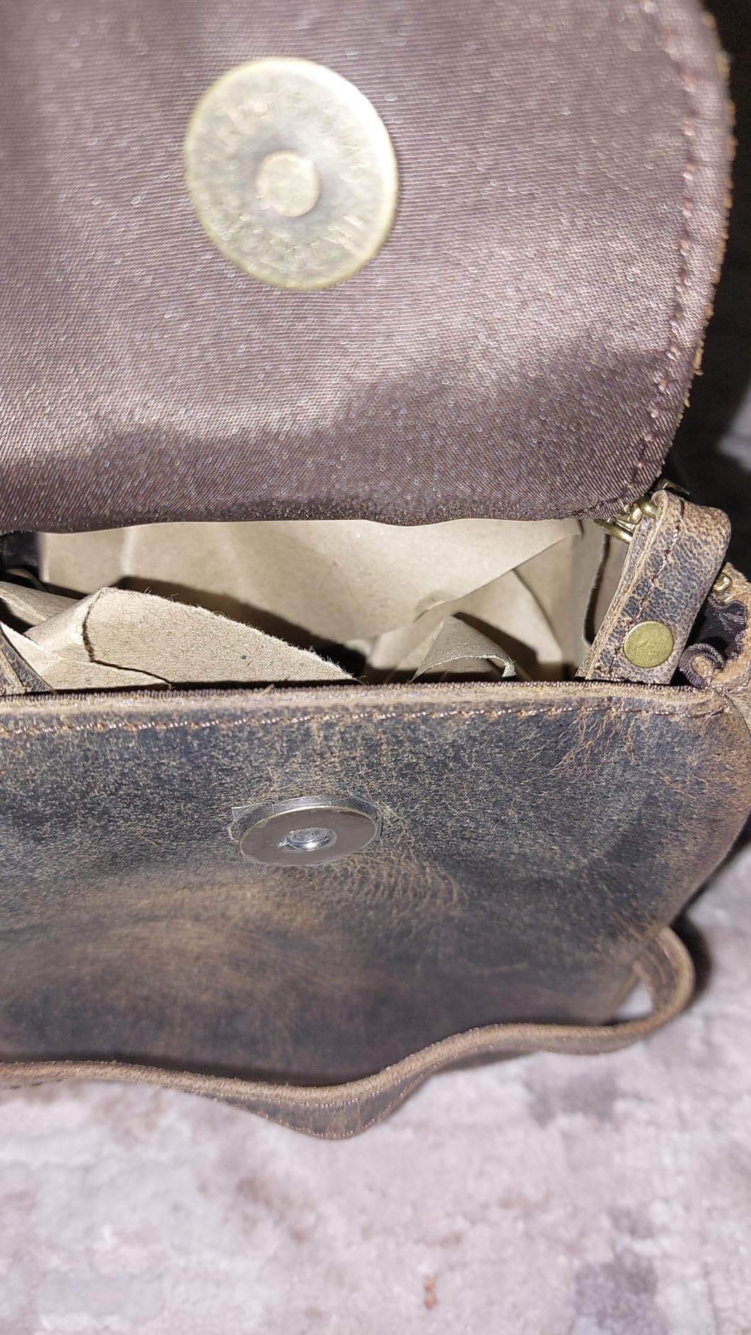 KomalC Premium Buffalo Leather Toiletry Bag for Men & Women – Leather Dopp Kit With Water resistant Lining, Premium Toiletry Travel Pouch, Unisex Wash Bag for Toiletries, Gifts for Men and Women - Customer Photo 1