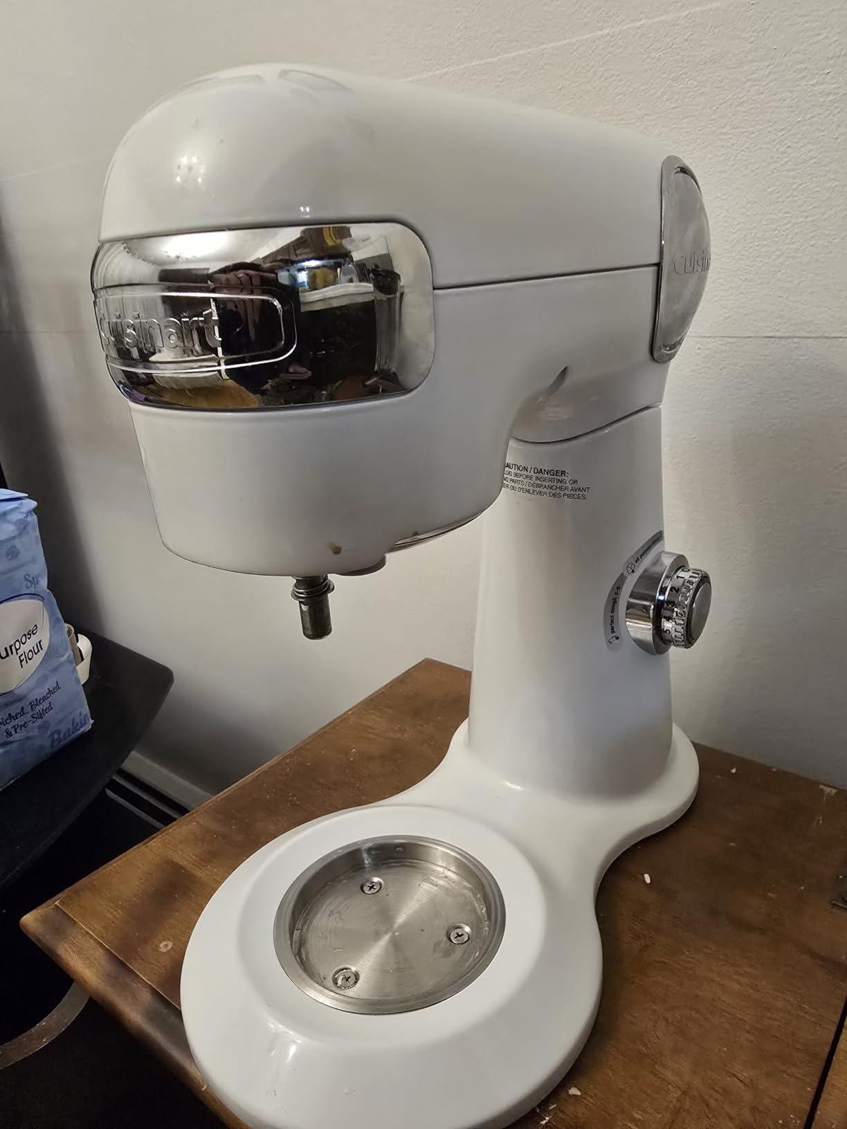 Cuisinart Stand Mixer, 12 Speed, 5.5 Quart Stainless Steel Bowl, Chef's Whisk, Mixing Paddle, Dough Hook, Splash Guard w/ Pour Spout, Ruby Red, SM-50R, Manual - Customer Photo 1