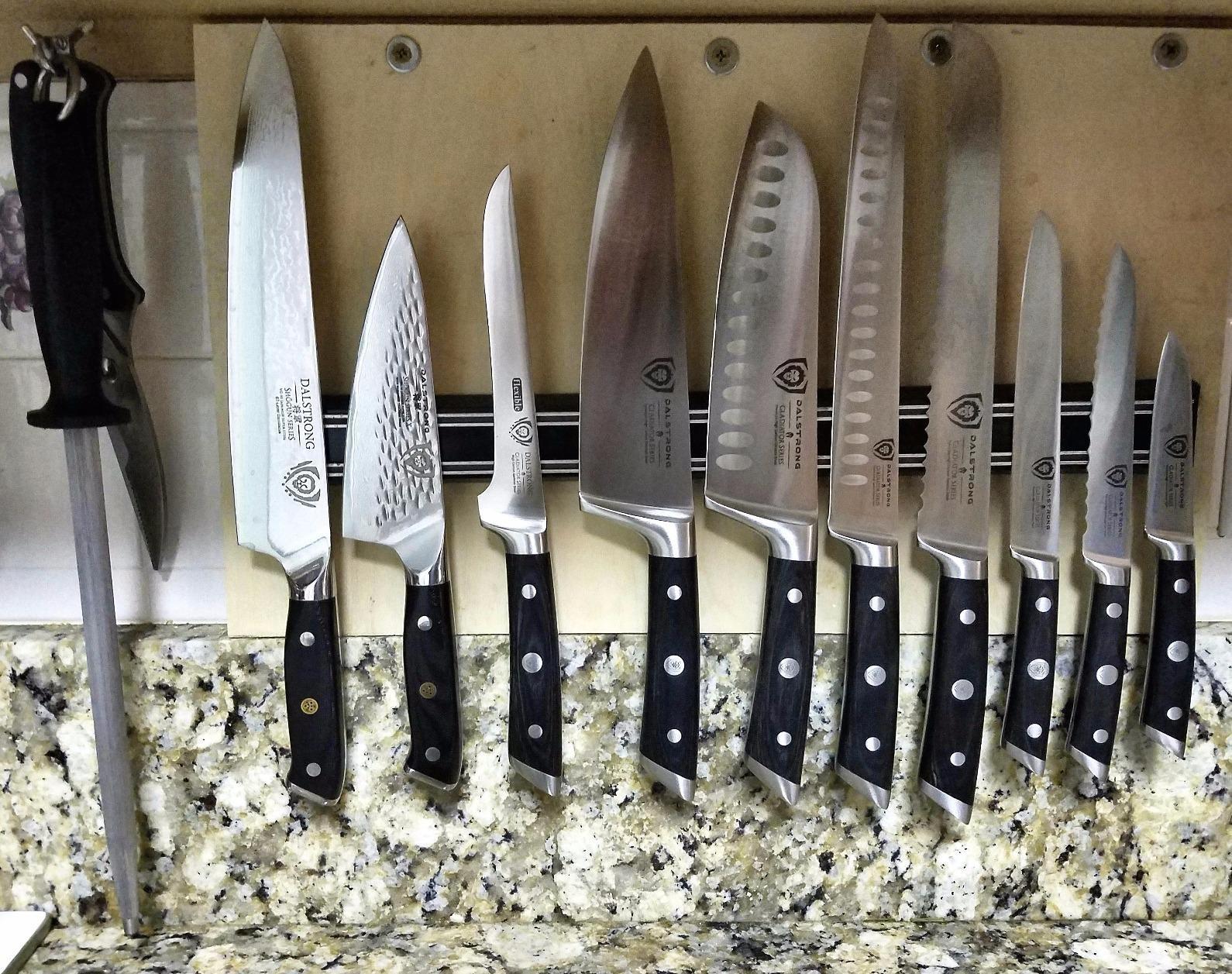 Dalstrong Knife Set Block - 8 Piece - Gladiator Series - German High Carbon Steel Kitchen Knife - Premium Food-Grade Black ABS Polymer Handles - NSF Certified - Customer Photo 2