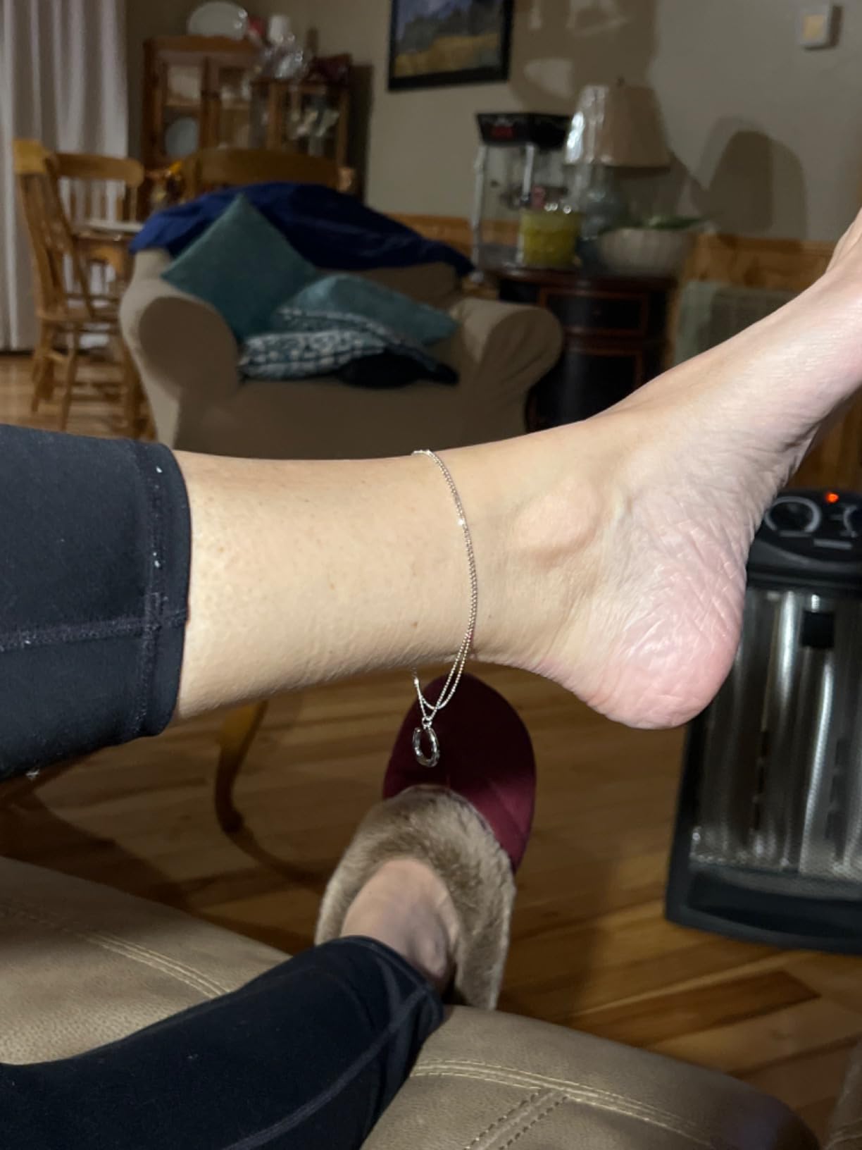 YFN Sterling Silver Double Horse Strirrup Lariat Necklace Gift For Women - Customer Photo 1