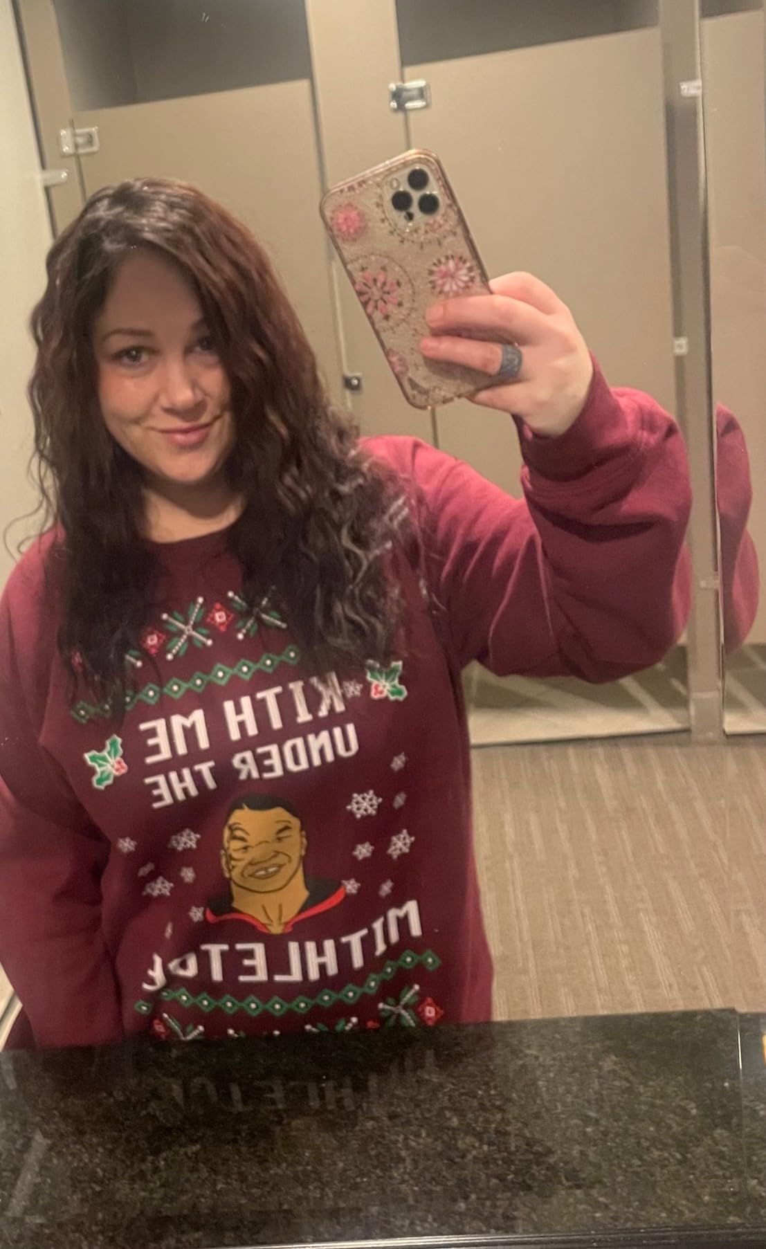 Wild Bobby Merry Chrithmith Ugly Christmas Sweater Unisex Crewneck Graphic Sweatshirt - Customer Photo 2