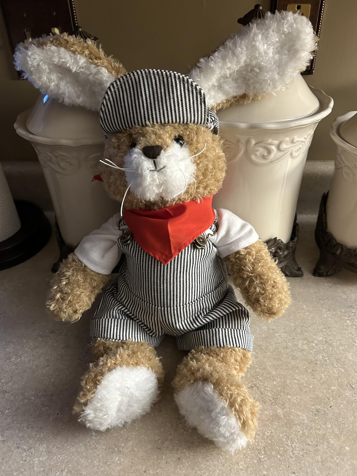 Bearington Light Pink Plush Easter Bunny Stuffed Animal - 14 Bearington Light Pink Plush Easter Bunny Stuffed Animal - 14