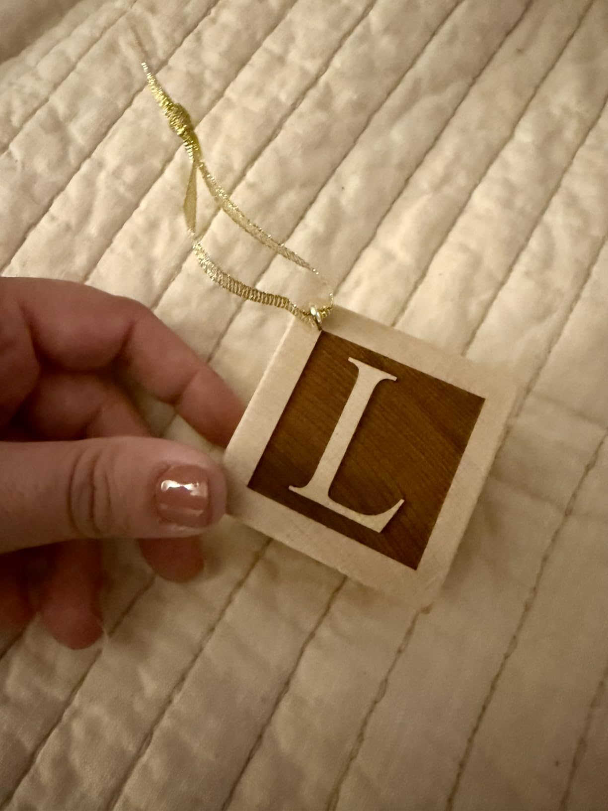 Baby's First Christmas Ornament 2025 – Personalized Wooden Keepsake Block with Name & Year – Custom Engraved for Newborn Boy or Girl Customer Review Baby's First Christmas Ornament 2025 – Personalized Wooden Keepsake Block with Name & Year – Custom Engraved for Newborn Boy or Girl - Customer Photo 2