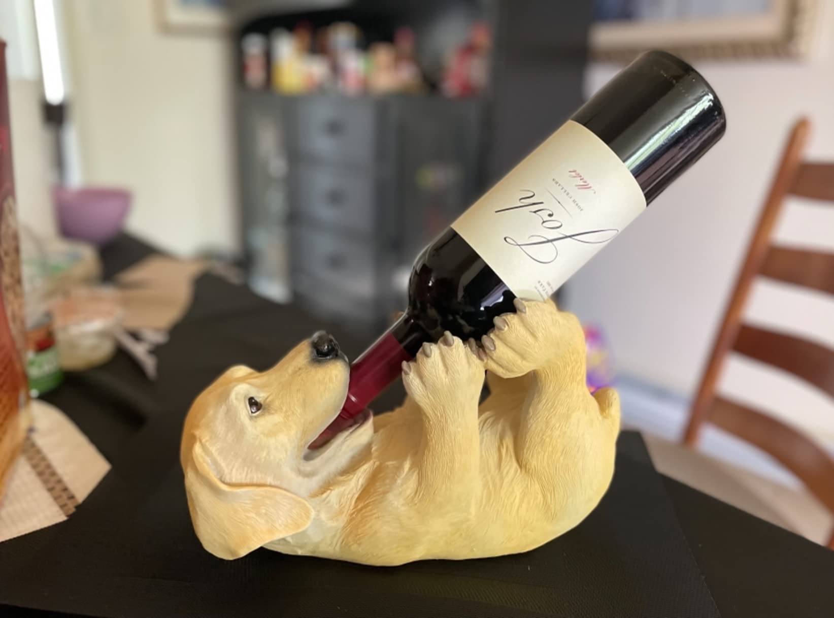 True Flirty Flamingo Polyresin Wine Bottle Holder, Perfect for Kitchen Decor, Wine Accessories, Wine Bar Decor, Holds 1 Standard Wine Bottle, Set of 1 Customer Review True Flirty Flamingo Polyresin Wine Bottle Holder, Perfect for Kitchen Decor, Wine Accessories, Wine Bar Decor, Holds 1 Standard Wine Bottle, Set of 1 - Customer Photo 3