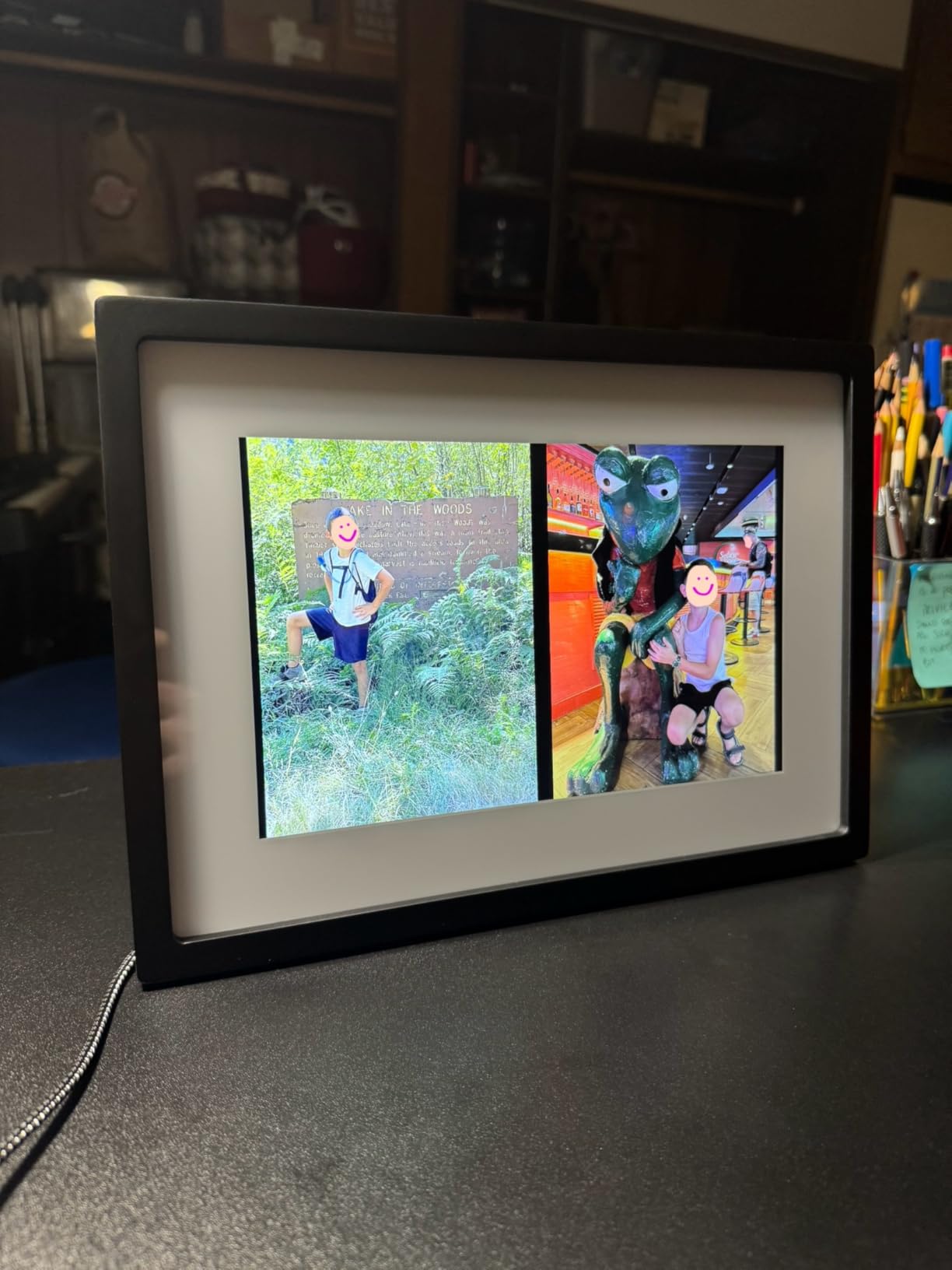 Skylight Frame – WiFi Digital Picture Frame Customer Support, Touch Screen Digital Photo Frame with Easy Setup, Photo Gifts for Parents and Grandparents - 10 Inch Black - Customer Photo 1