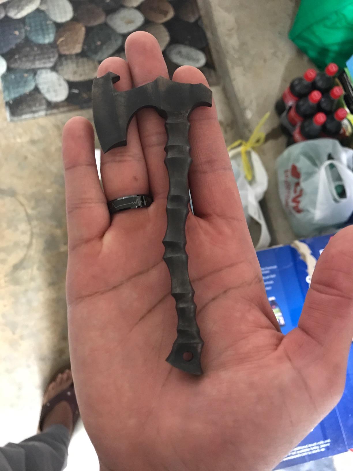 Viking Axe Bottle Opener | Stainless Steel Axe Beer Bottle Opener by Norse Tradesman - Customer Photo 1