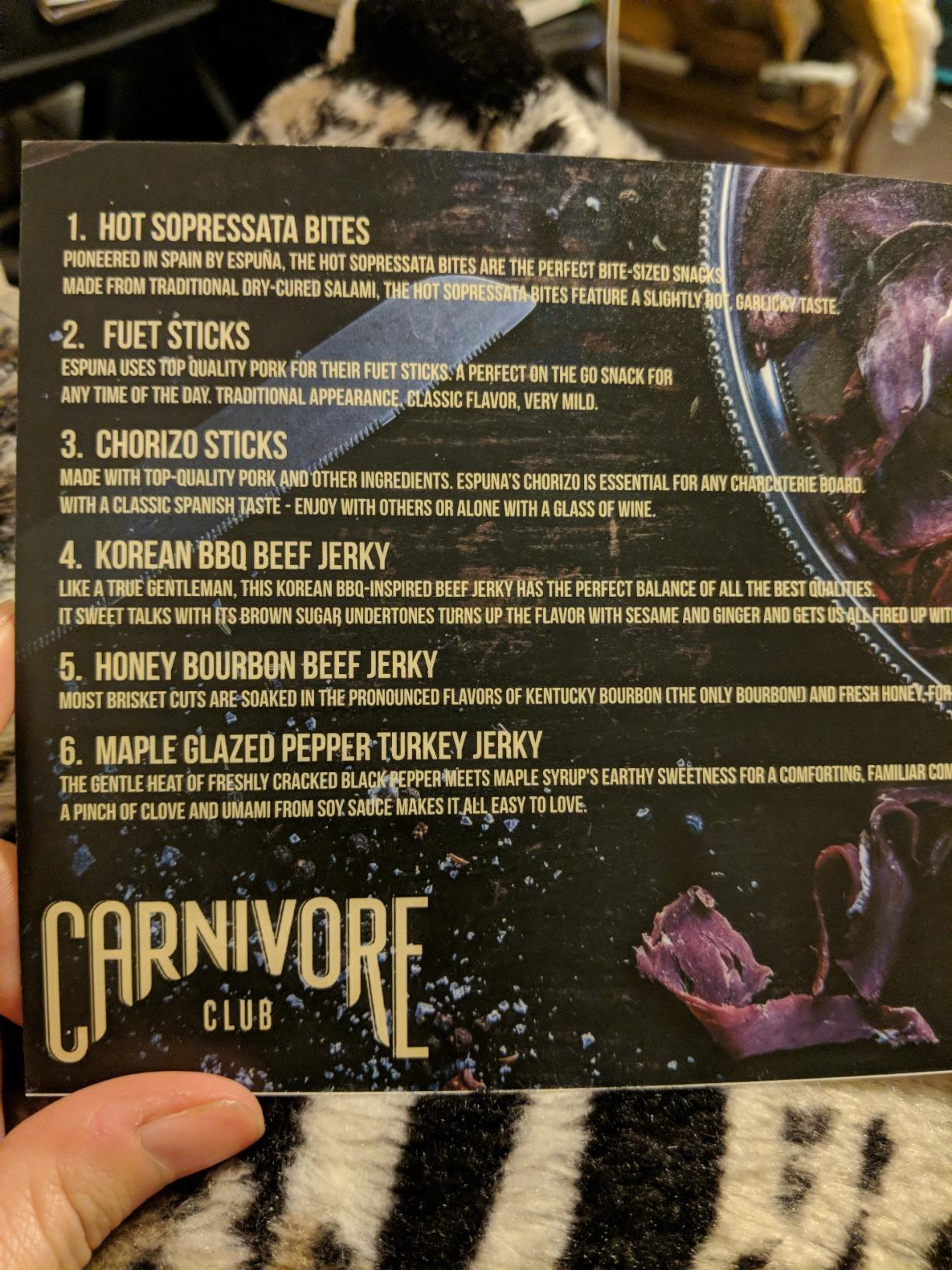 Carnivore Club Beef Jerky Box - Delicious Jerky and Meat Sticks Sampler - 4 to 6 Meat Snacks Jerkygram - Meat Snack Sampler Gift Basket - Ultimate Gift For Meat Lovers Customer Review Carnivore Club Beef Jerky Box - Delicious Jerky and Meat Sticks Sampler - 4 to 6 Meat Snacks Jerkygram - Meat Snack Sampler Gift Basket - Ultimate Gift For Meat Lovers - Customer Photo 1