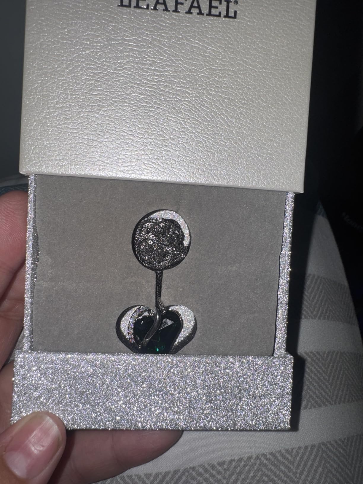 Leafael Necklaces for Women, Infinity Love Birthstone Heart Crystal Pendant, Birthday Jewelry Gifts for Her, Mom, and Wife, Silver Plated, 18 plus 2 inch Adjustable Chain - Customer Photo 1