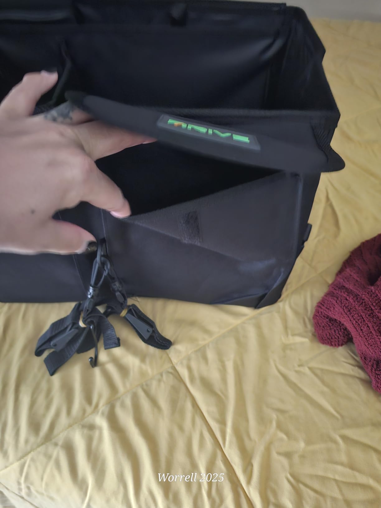 DRIVE - Car Trunk Organizer - Collapsible, Multi-Compartment Automotive SUV Car Organizer for Storage w/Adjustable Straps - Truck & Car Accessories for Women and Men - Black - Customer Photo 2