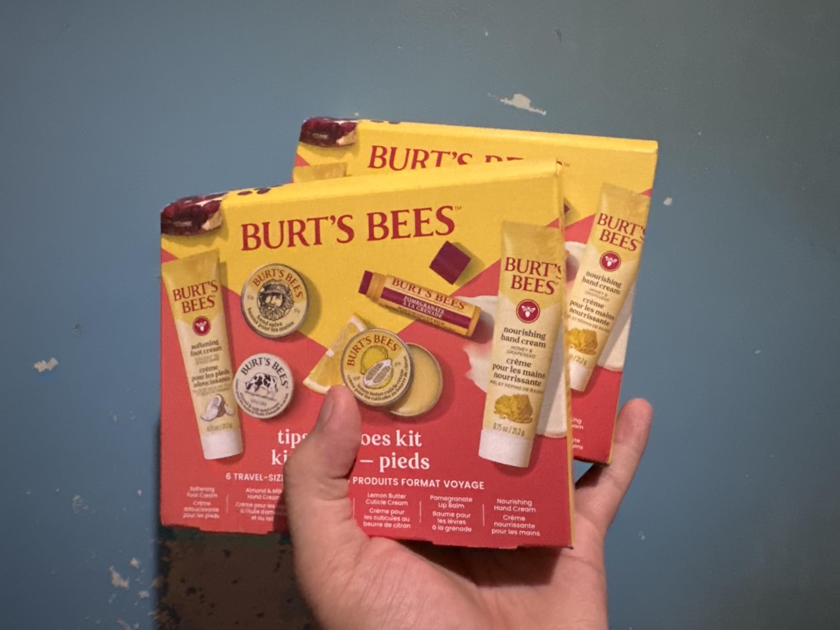 Burt's Bees Pregnancy Essentials Christmas Gifts Set, 3 Baby Shower Products & Must Have Baby Registry Items, Nourishing Skincare for Mom to be - Mama Belly Butter, Original Lip Balm, Leg & Foot Cream - Customer Photo 2