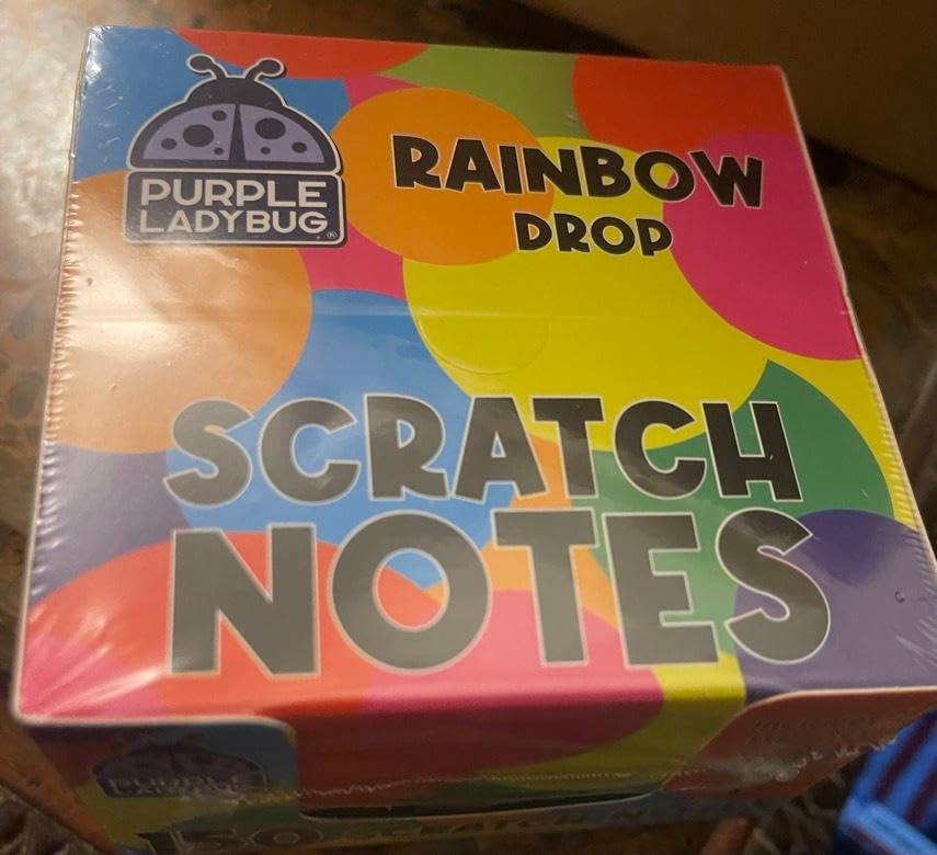 PURPLE LADYBUG 150 Rainbow Scratch Art for Kids Mini Notes - Stocking Stuffers for Kids, Gifts for Teen Girls, Kids Arts and Crafts - Customer Photo 1