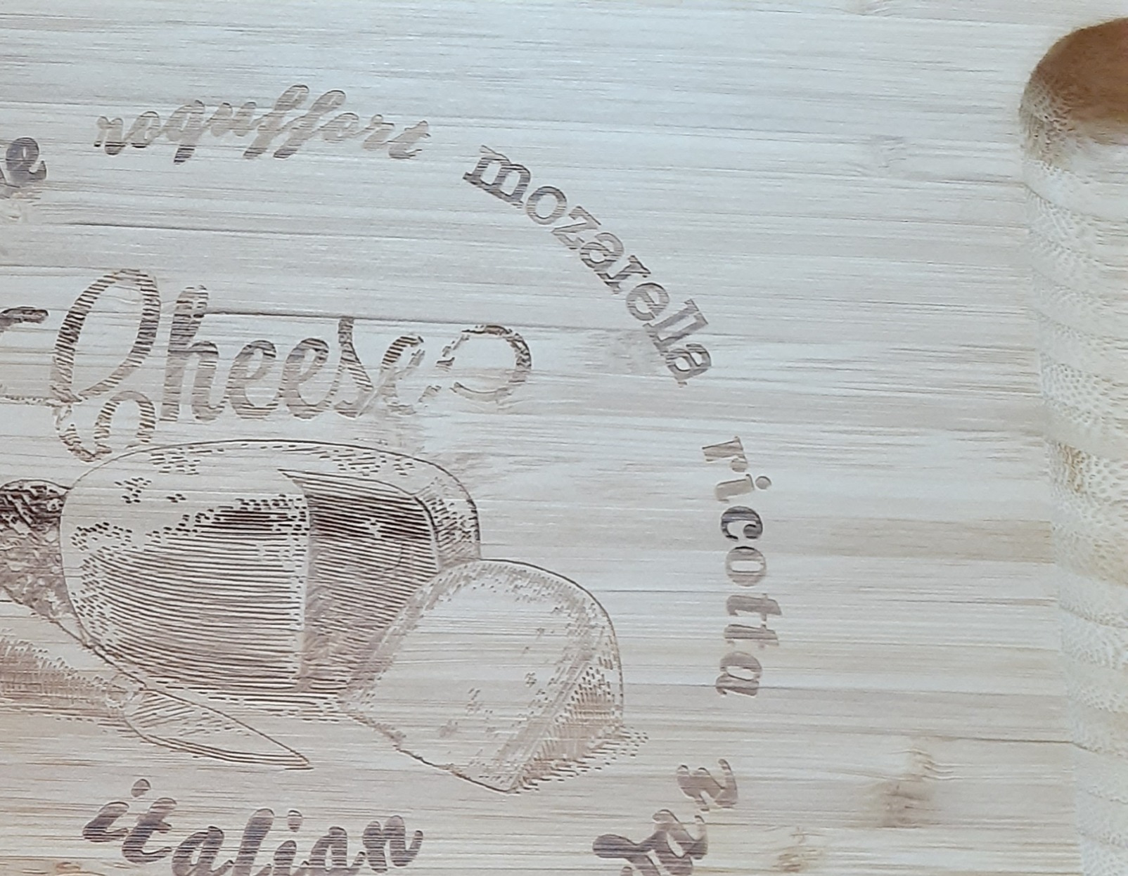 ROYAL CRAFT WOOD Charcuterie and Cheese Board - Large Bamboo Cheese Board - Serving Tray Platter - House Warming Gifts New Home, Gifts for Dad Fathers Day Dad Gifts from Daughter Son Wife - 15.5