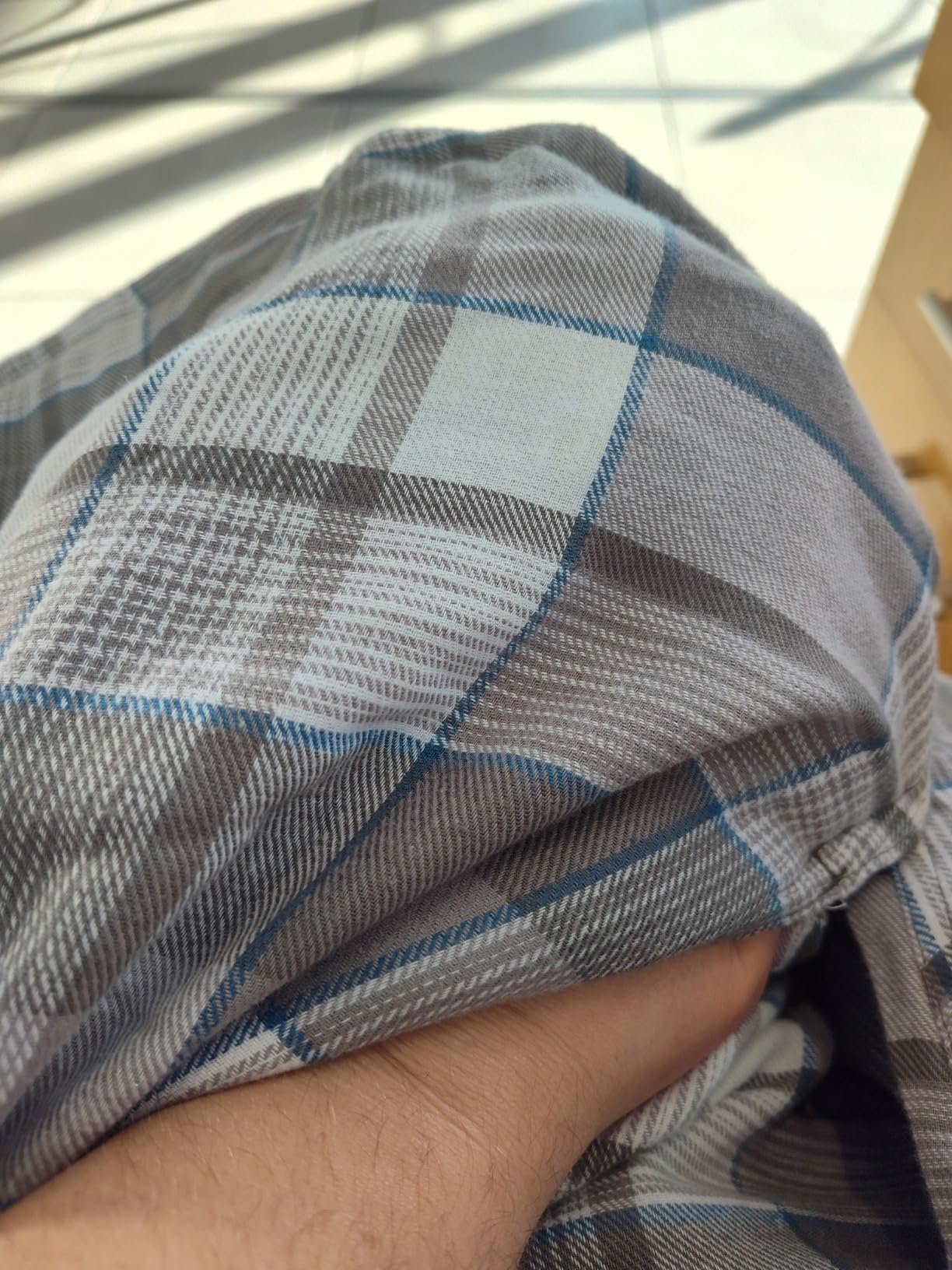 Wrangler Authentics Men's Long Sleeve Quilted Lined Flannel Shirt Jacket with Hood - Customer Photo 2