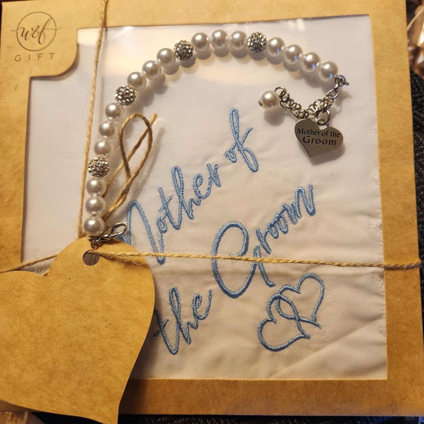 LParkin Mother of The Groom Gifts Pearl Bracelet Wedding Gift for Mom Mother in Law Jewelry - Customer Photo 1