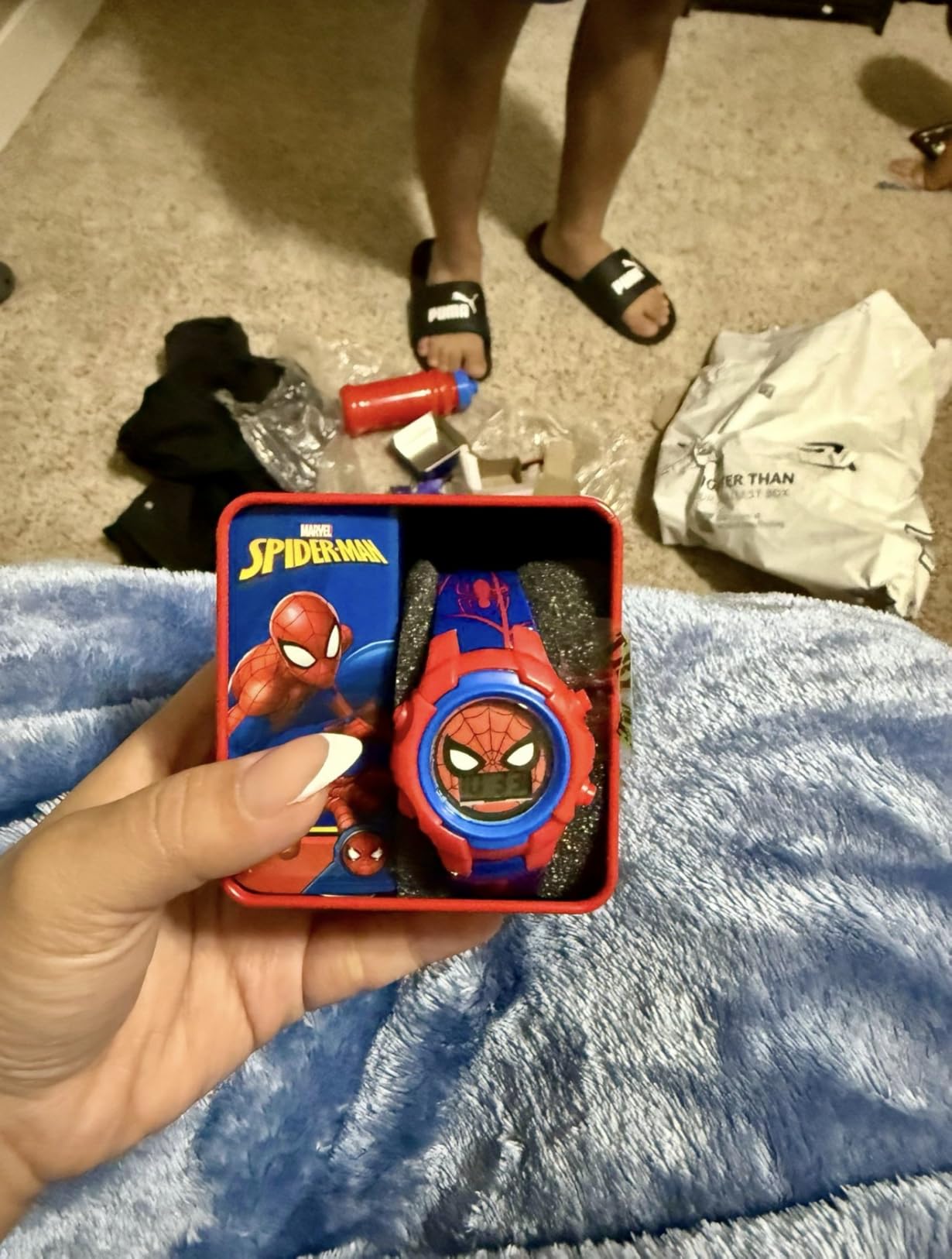 Marvel Spider-Man Kids Watches – Digital Display, Interactive Features, Adjustable Strap, Vibrant Spider-Man Graphics, Durable for Active Kids Customer Review Marvel Spider-Man Kids Watches – Digital Display, Interactive Features, Adjustable Strap, Vibrant Spider-Man Graphics, Durable for Active Kids - Customer Photo 1