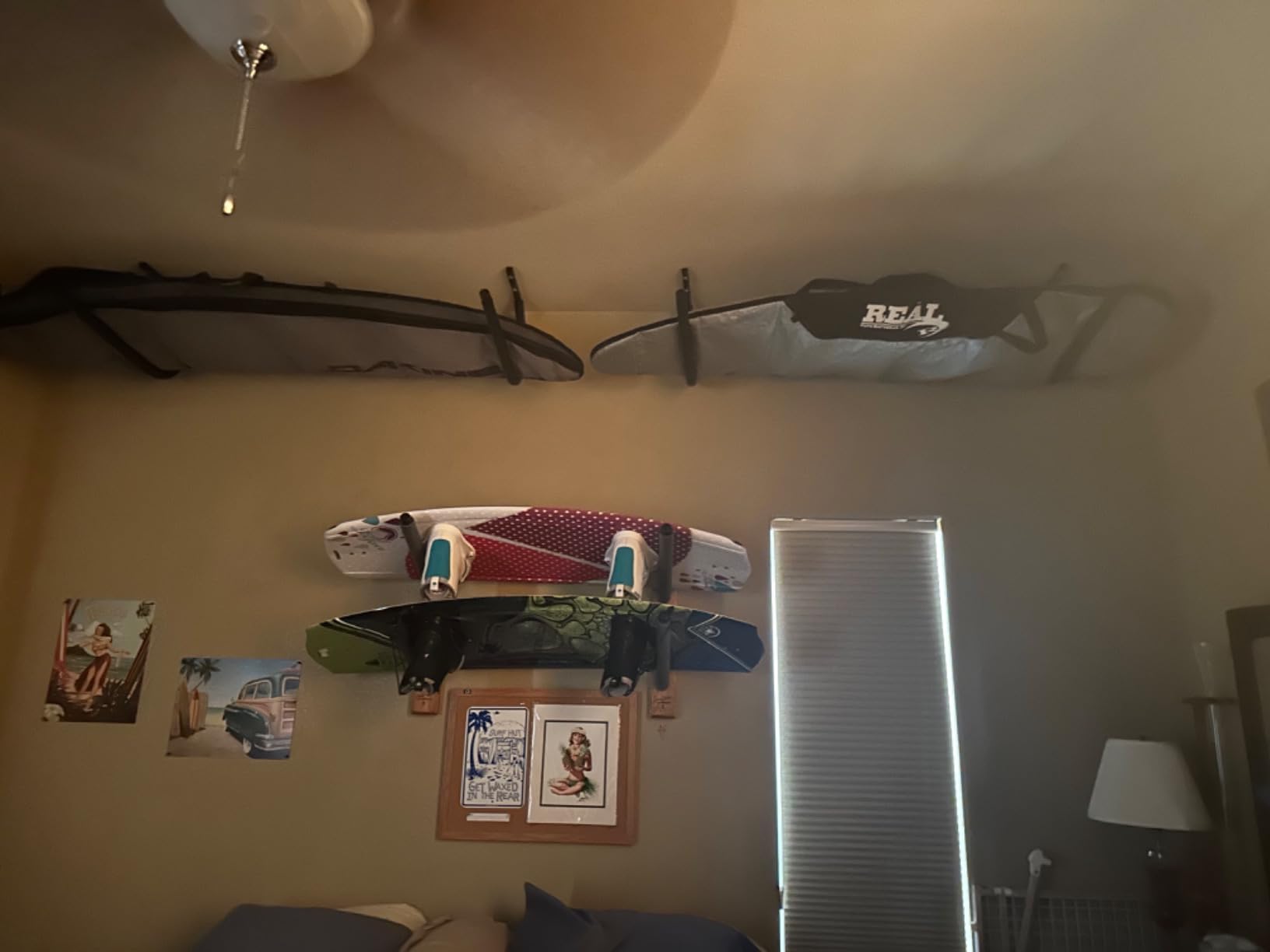 StoreYourBoard Stand Up Paddle Board and Kayak Rack - Surfboard Wall Mount and Garage Ceiling Storage Racks - Customer Photo 3