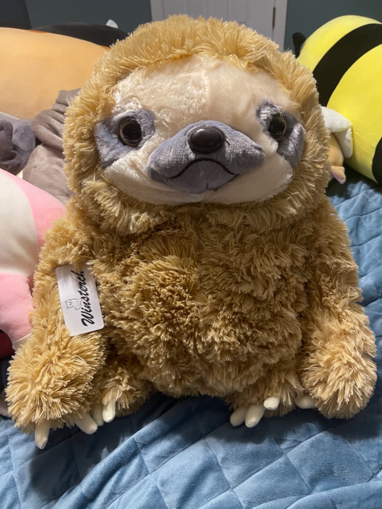 Winsterch Large Sloth Stuffed Animal,Kids Fluffy Stuffed Sloth Teddy Bear Birthday, Big Plush Sloth Gifts for Boys and Girls Sloth Toy (20 Inches, Brown) Customer Review Winsterch Large Sloth Stuffed Animal,Kids Fluffy Stuffed Sloth Teddy Bear Birthday, Big Plush Sloth Gifts for Boys and Girls Sloth Toy (20 Inches, Brown) - Customer Photo 2