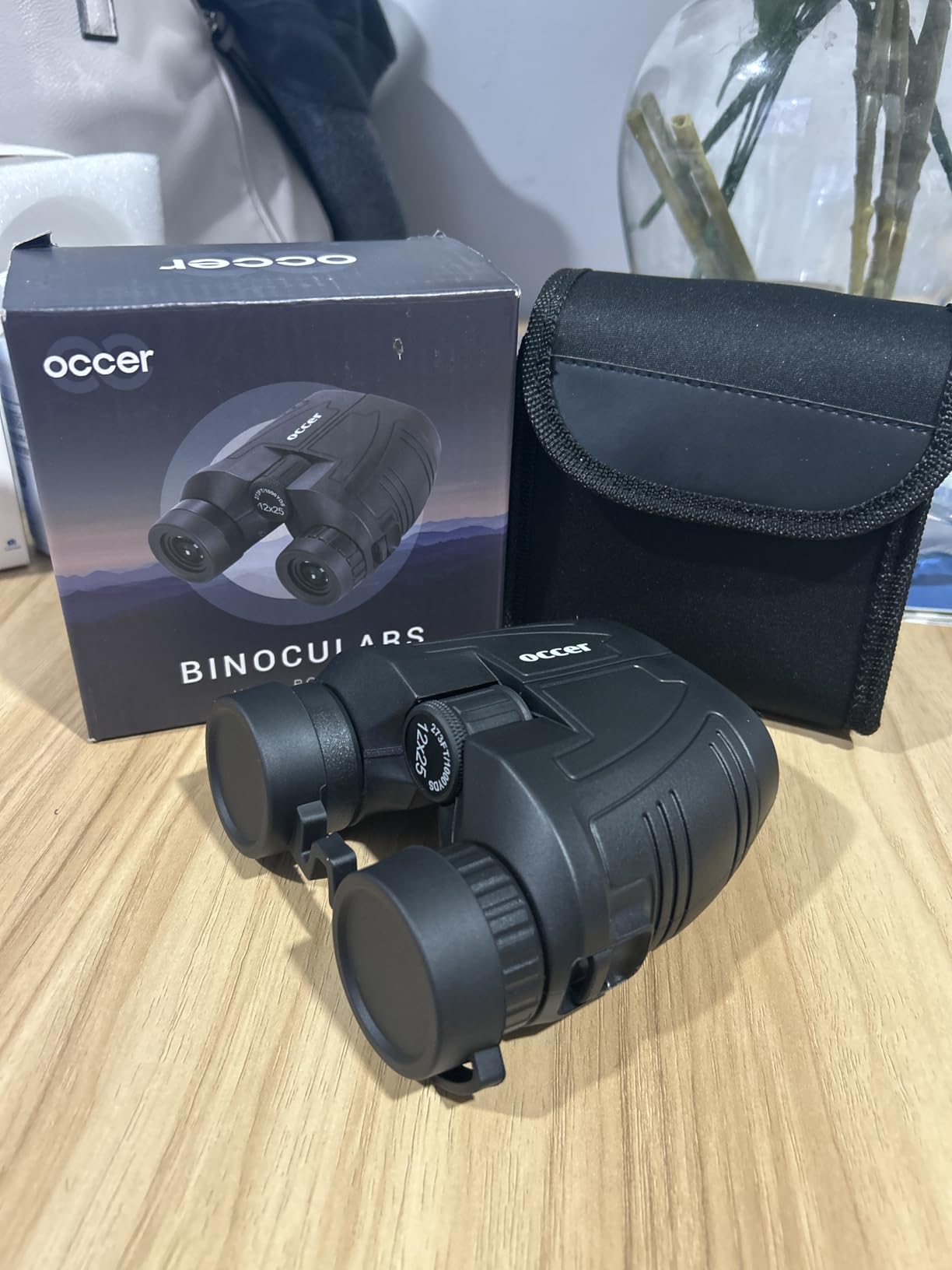Occer 12x25 Compact Binoculars for Adults and Kids, Large Eyepiece Waterproof Binocular with Low Light Vision,High Powered Easy Focus Binoculars for Bird Watching,Outdoor Hunting,Travel,Sightseeing - Customer Photo 1