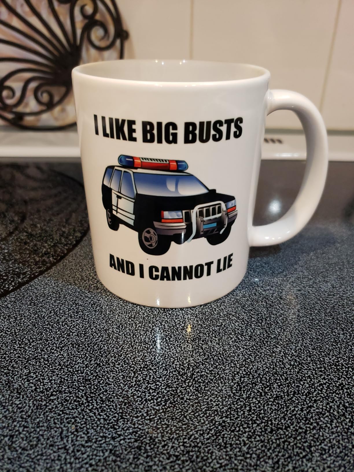 Rogue River Tactical Coffee Mug I Like Big Busts Cop Car Novelty Cup Great Gift Idea For Police Officer Law Enforcement PD (Busts) - Customer Photo 1