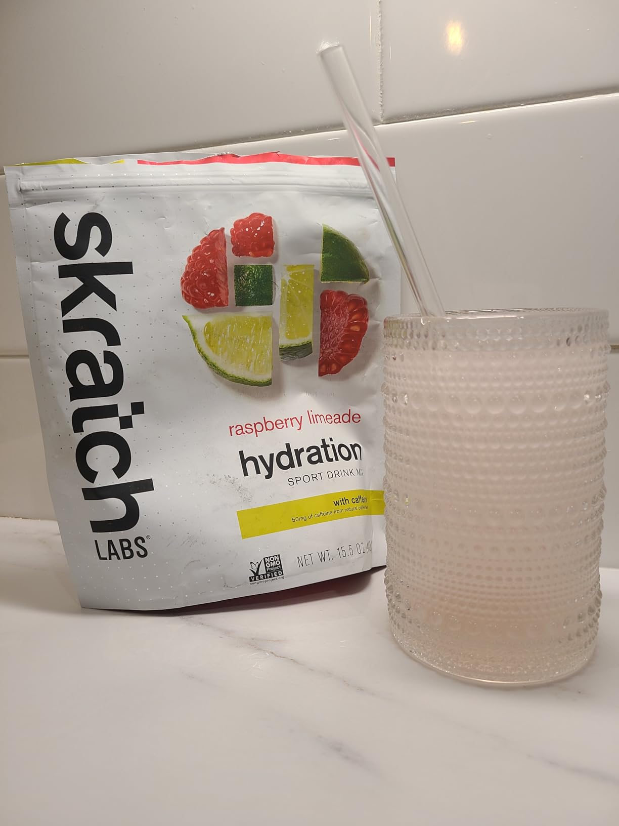 Skratch Labs Hydration Powder | Sport Drink Mix | Electrolytes Powder for Exercise, Endurance, and Performance | Lemon + Lime | 20 Servings | Non-GMO, Vegan, Kosher - Customer Photo 2