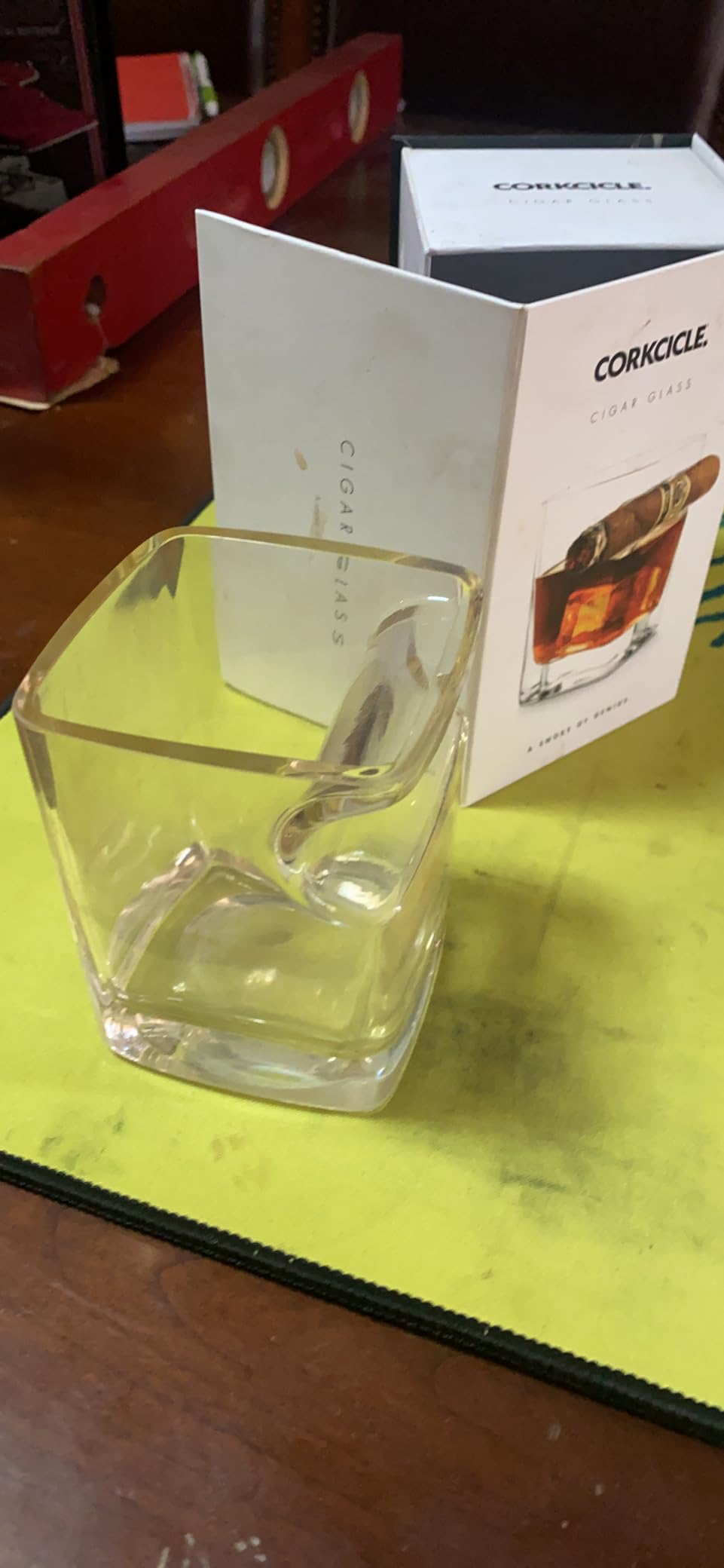 Corkcicle Premium Cigar Glass - Dual-Use Whiskey Glass - Built-In Cigar Notch - Ergonomic Design - Durable Construction - Summer Drinkware Gift - 9 oz - Customer Photo 1