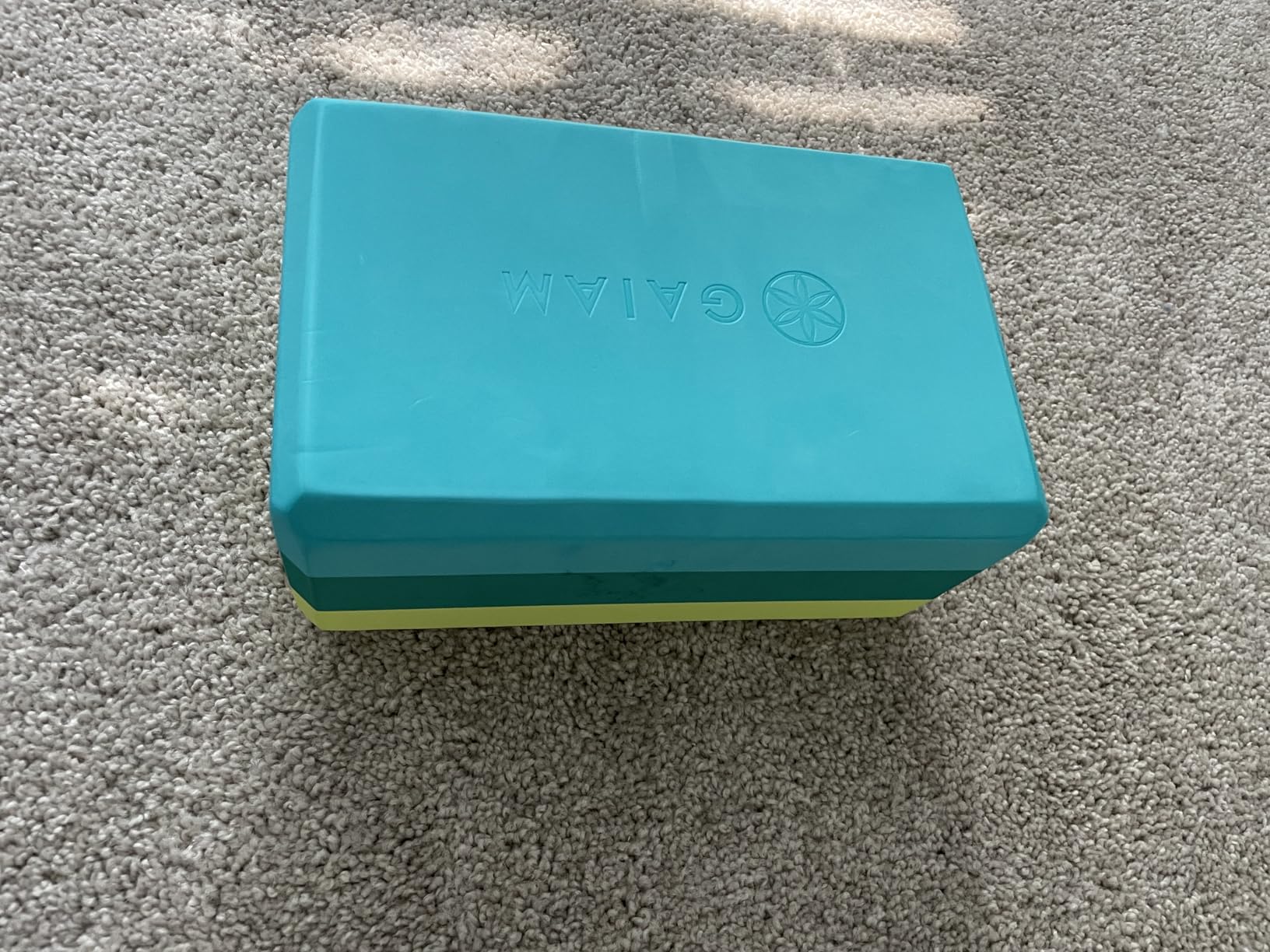 Gaiam Yoga Block - Supportive Latex-Free Eva Foam - Soft Non-Slip Surface with Beveled Edges for Yoga, Pilates, Meditation - Yoga Accessories for Stability, Balance, Deepen Stretches - Customer Photo 3